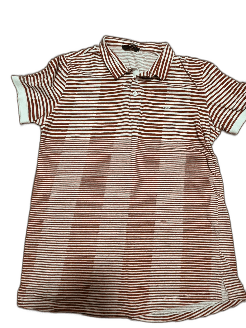 Fendi fendi men's polo shirt with stripes Size US M / EU 48-50 / 2 - 1 Thumbnail
