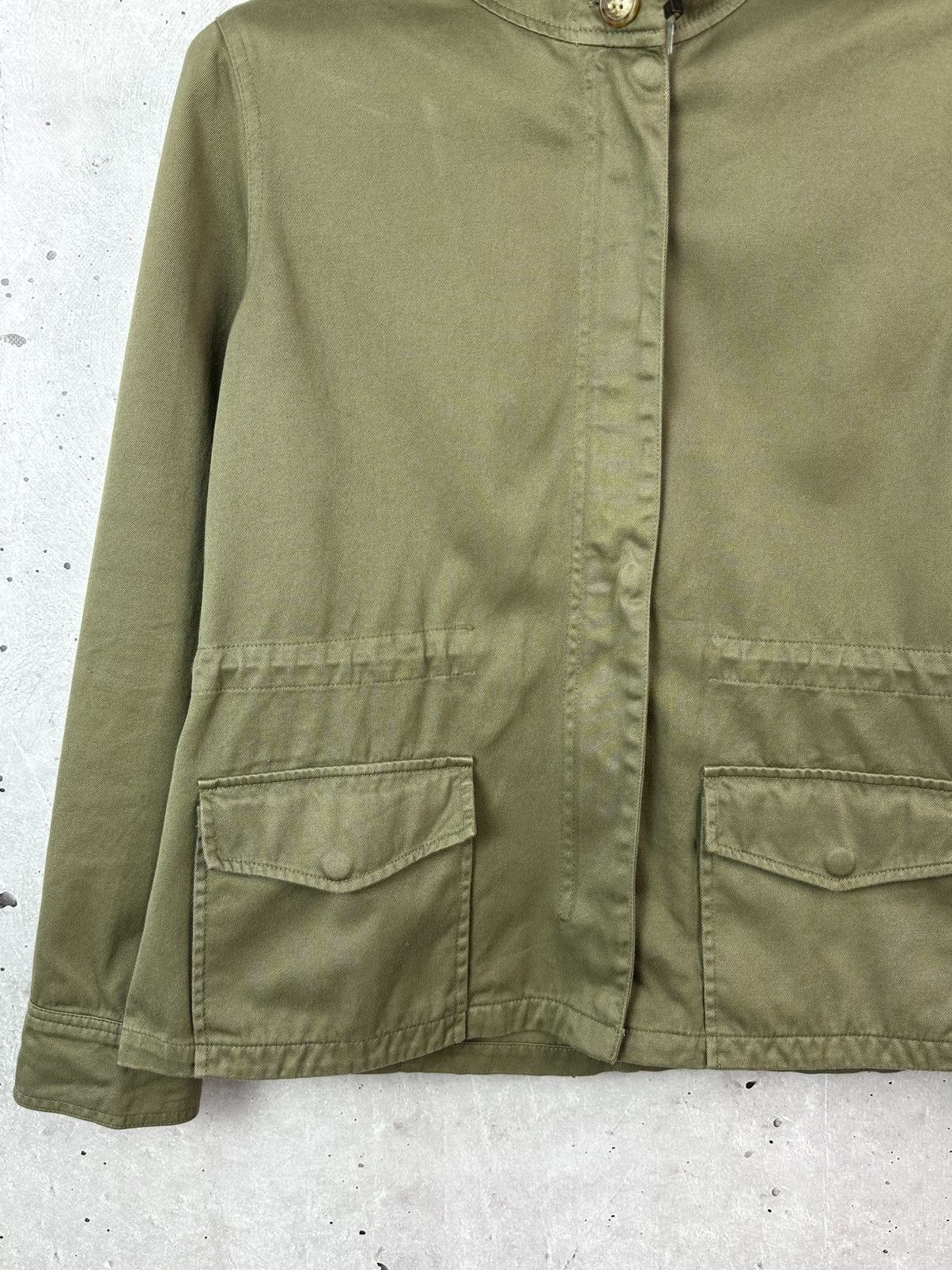 Orvis Vintage Orvis Khaki Cotton Patch Pocket Light Hooded Jacket Size US M / EU 48-50 / 2 - 3 Thumbnail