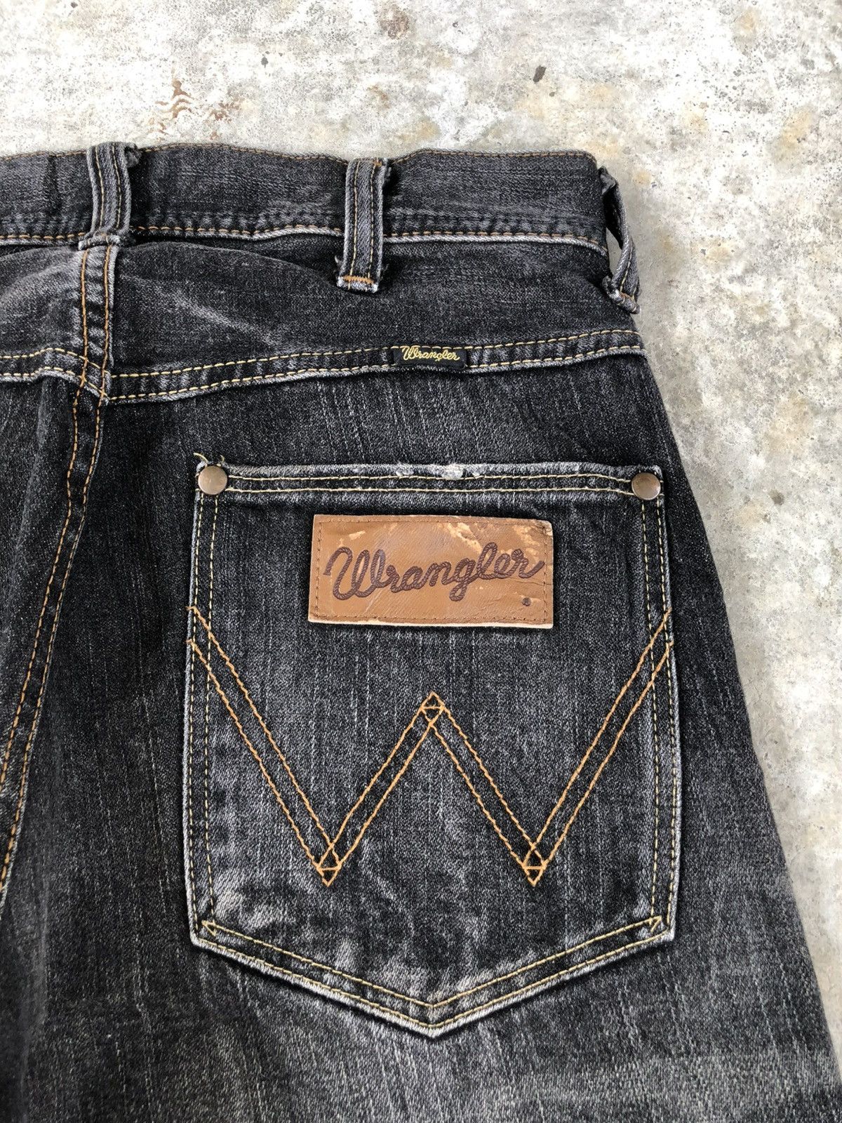 If Six Was Nine Wrangler Flared Jeans Bootcut Distressed Jeans Size US 30 / EU 46 - 17 Thumbnail
