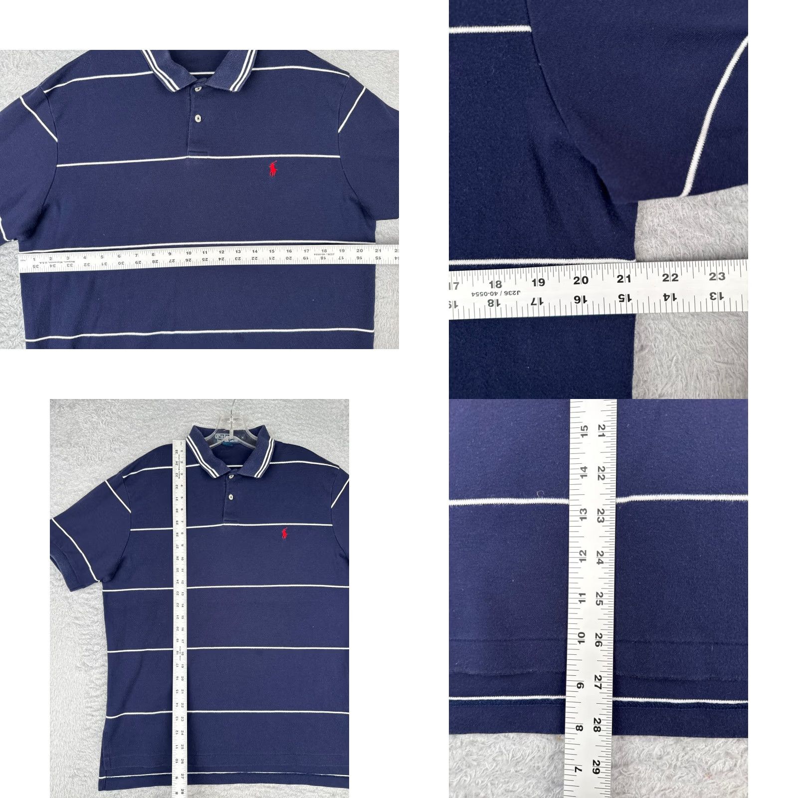 Ralph Lauren VINTAGE Polo Ralph Lauren Shirt Men Medium Blue Stripe 100% Cotton READ Size US M / EU 48-50 / 2 - 8 Thumbnail