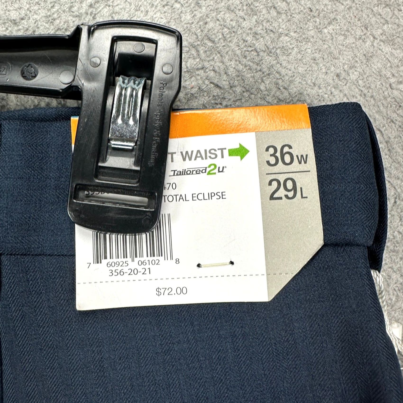 Savane Savane Pants Dress Mens 36X29 Navy Blue Herringbone Straight Comfort Waist NEW Size US 36 / EU 52 - 7 Thumbnail