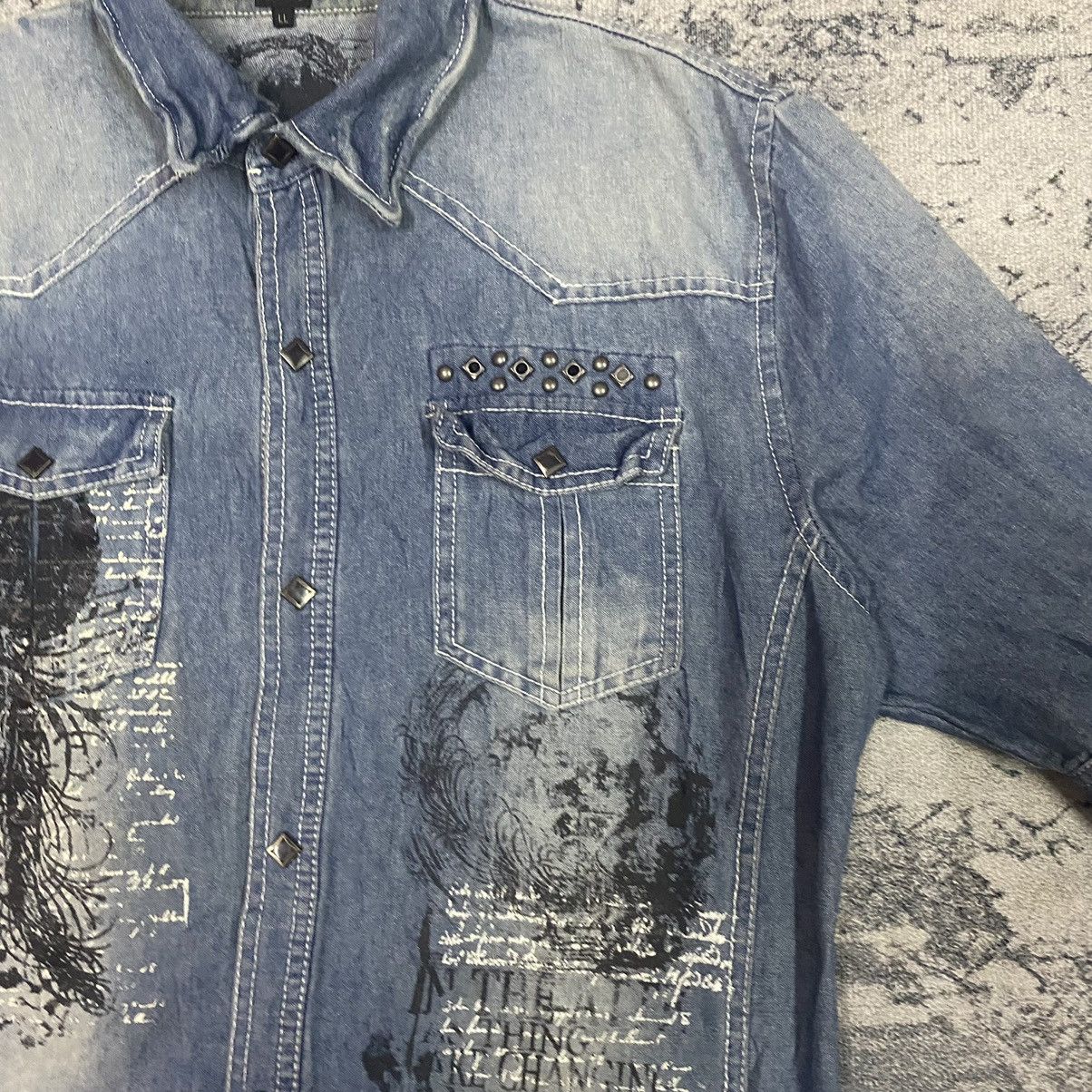 Japanese Brand × semanticdesign Vintage Sematic Design Punk Printed Button Up Size US M / EU 48-50 / 2 - 3 Thumbnail
