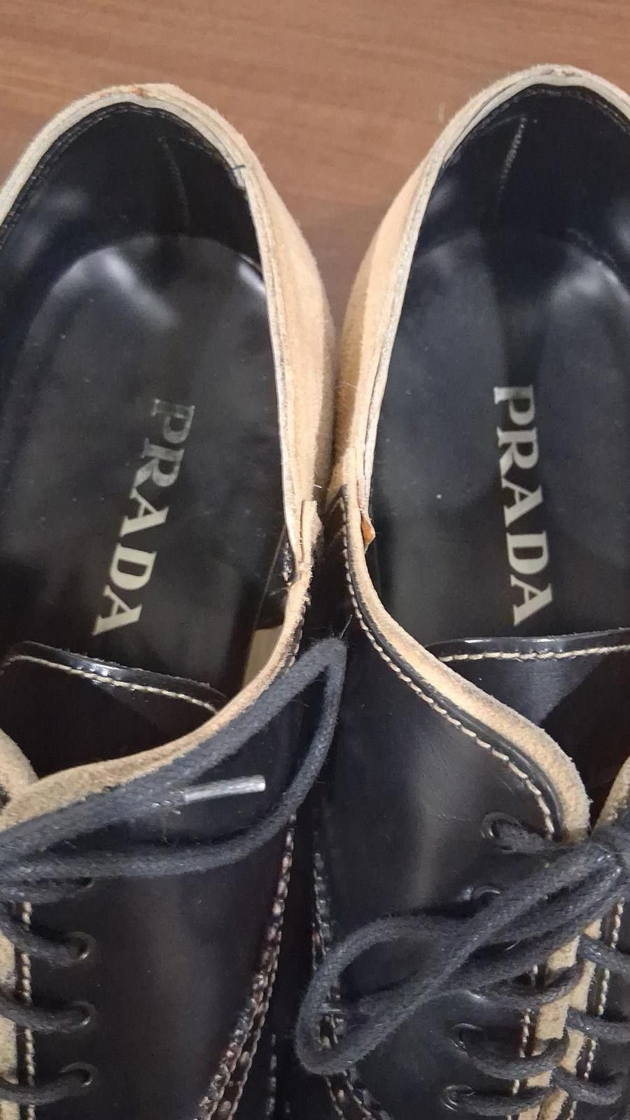 Prada Prada Men’s Leather & Suede Oxfords Size ONE SIZE - 7 Thumbnail