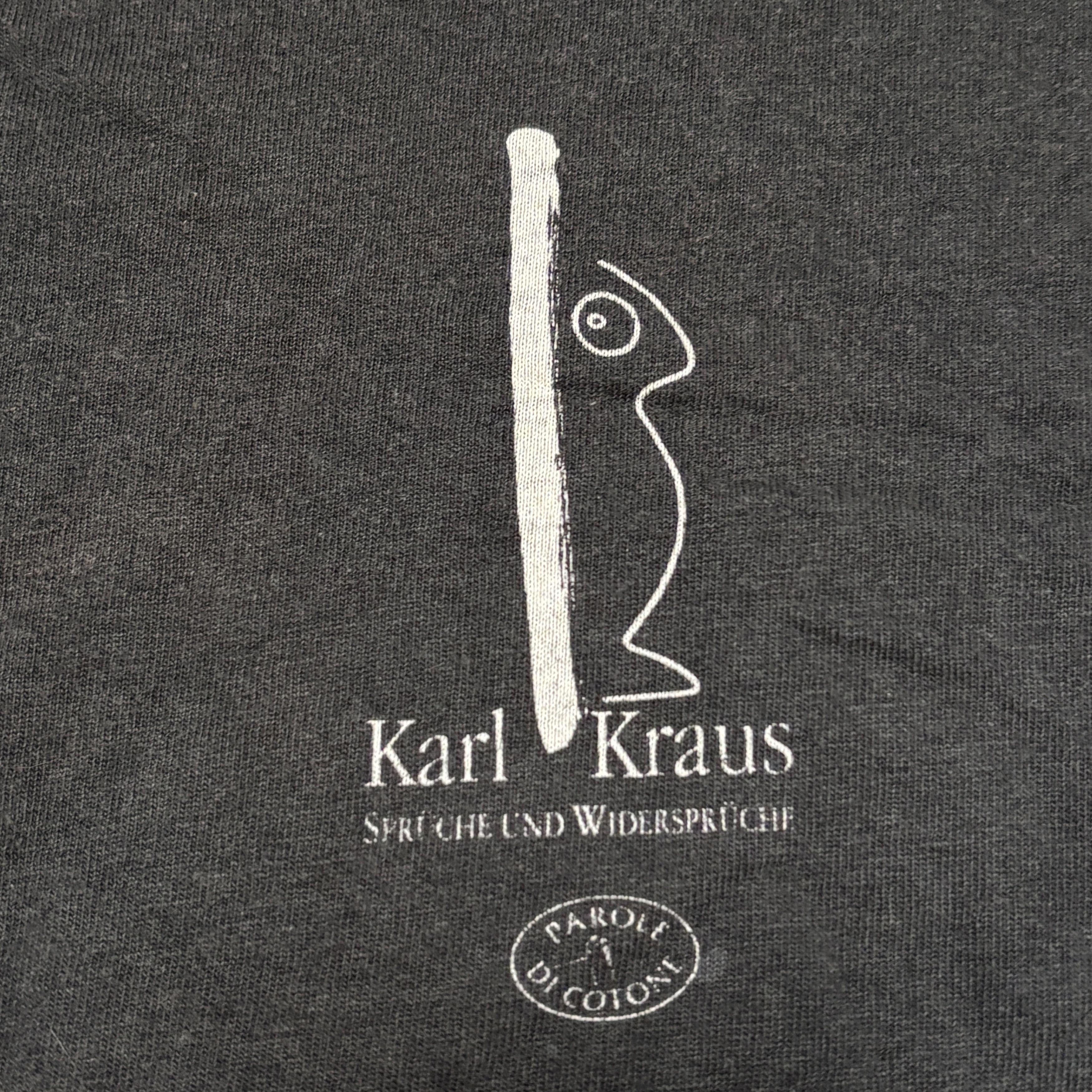 Band Tees Vintage Book Shirt Karl Kraus 90s Single Stitch Art Tee Size US XL / EU 56 / 4 - 5 Thumbnail