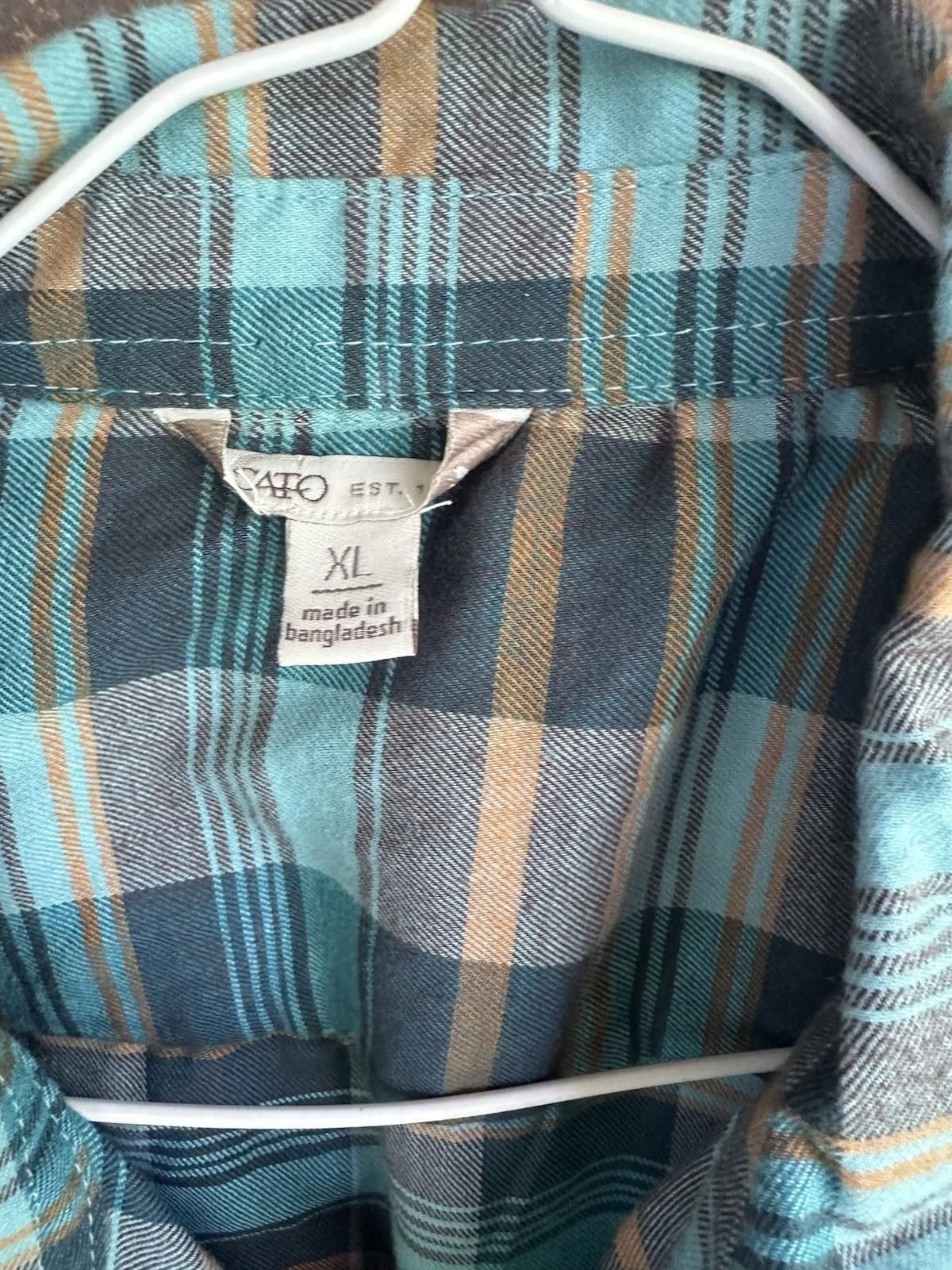 Cartoon Network Women's Catos Shirt XL 100 Cotton Plaid Button-down Size XL / US 12-14 / IT 48-50 - 2 Thumbnail
