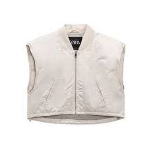 Zara Zara Water-Repellent Satin Sheen Vest Size XS / US 0-2 / IT 36-38 - 1 Thumbnail