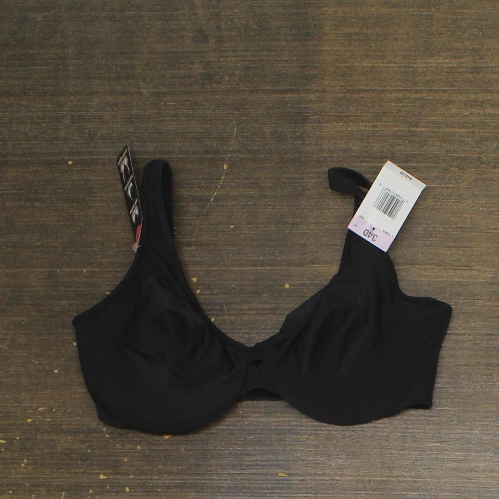 Designer NWT Lilyette Into Keyhole Minimizer Bra 0904 Onyx Black 34D, Women's