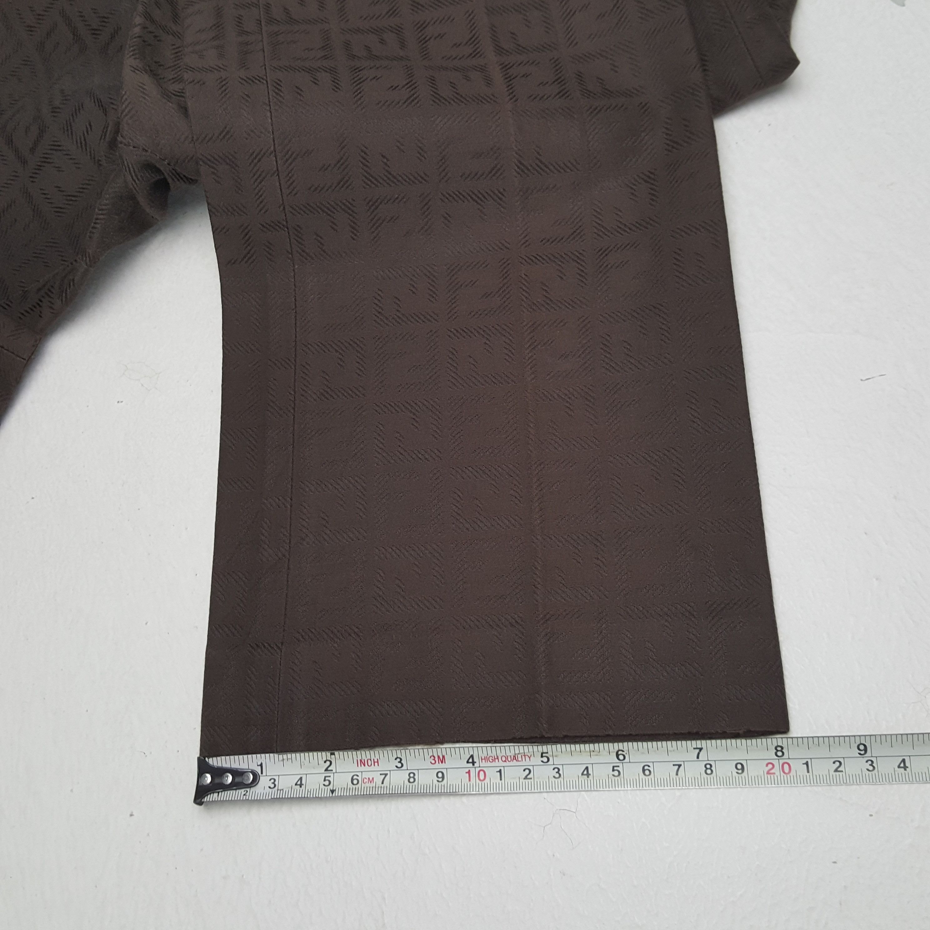 Fendi × Vintage Vintage FENDI Italian Fashion Brand Monogram Design Pants Size 27" / US 4 / IT 40 - 11 Thumbnail