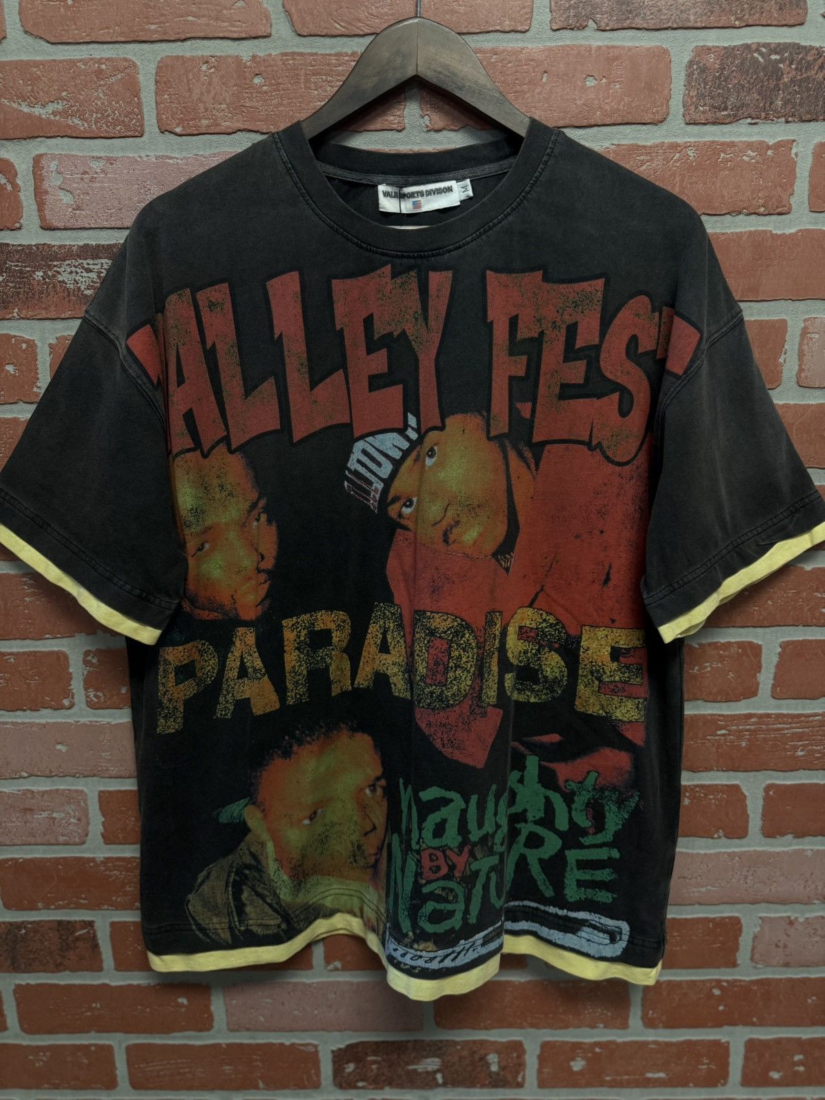 Vale Vale Valley Fest Black Tee Shirt Size Medium (NEW) Size US M / EU 48-50 / 2 - 4 Thumbnail