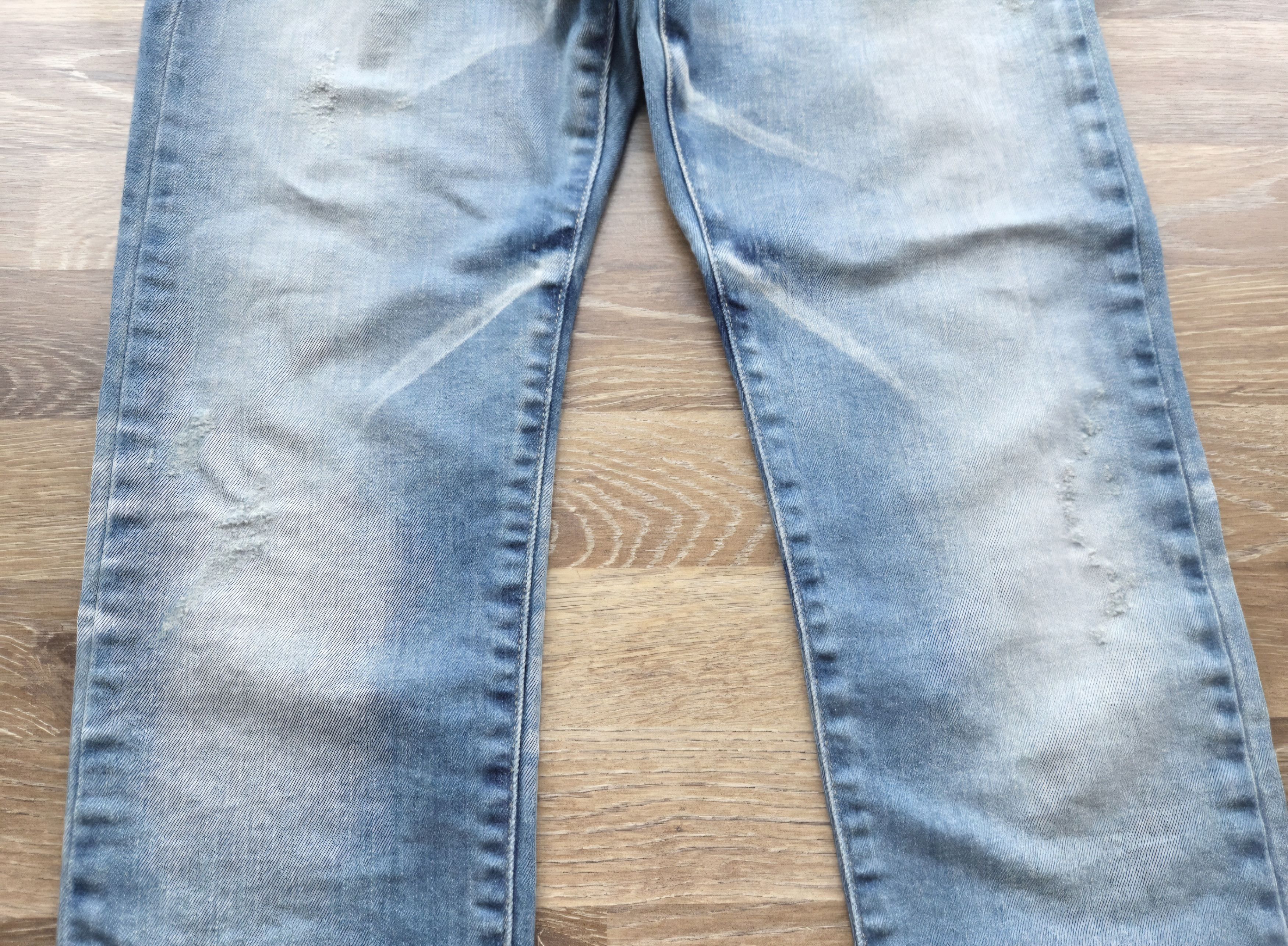 Tornado Mart Distreesed Tornado Mart Japan Stone Wash Faded Jeans Size 28" / US 6 / IT 42 - 9 Thumbnail