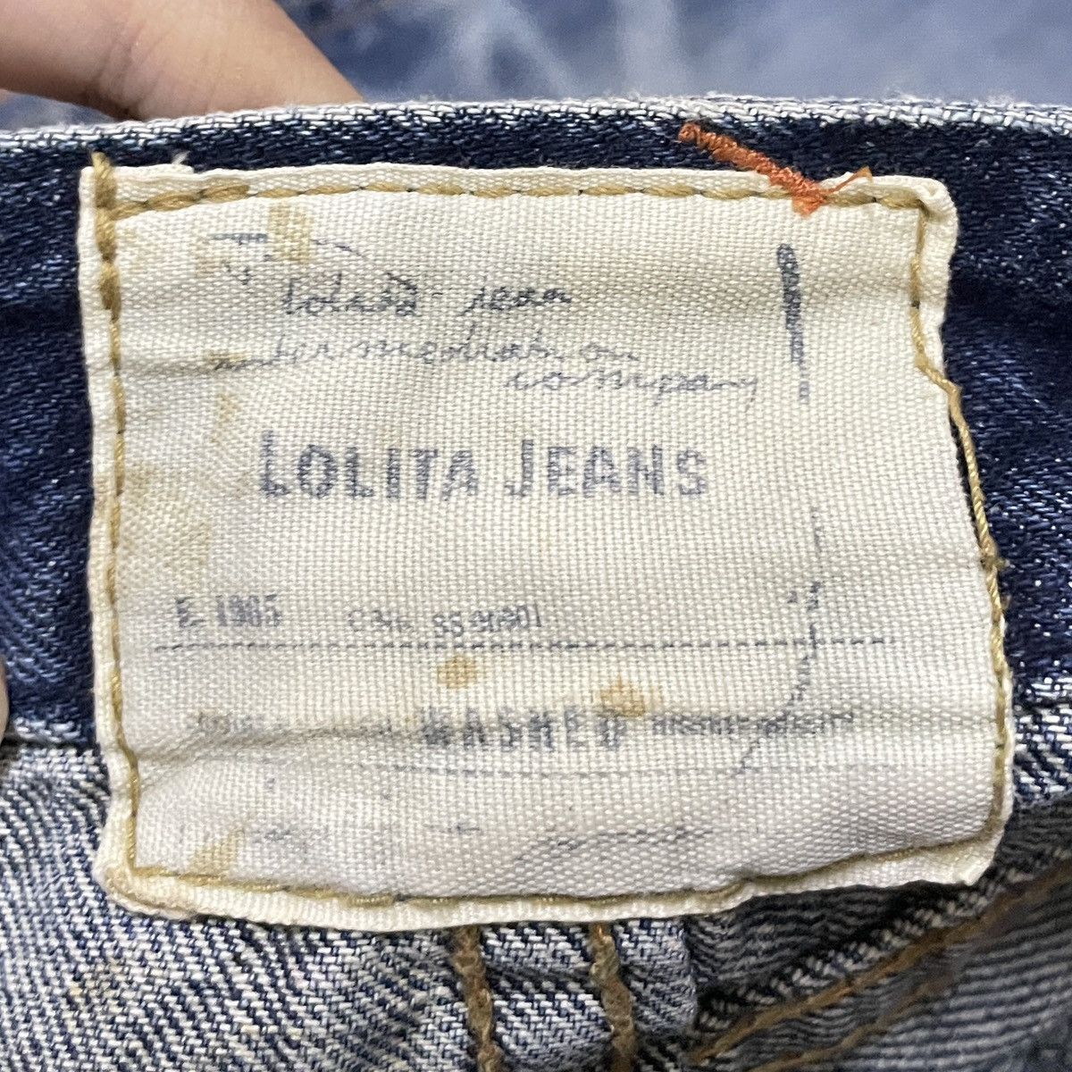 Le Grande Bleu (L.G.B.) Very Rare Vintage Japanese Brand Lolita Jeans 1990s Size US 30 / EU 46 - 10 Thumbnail