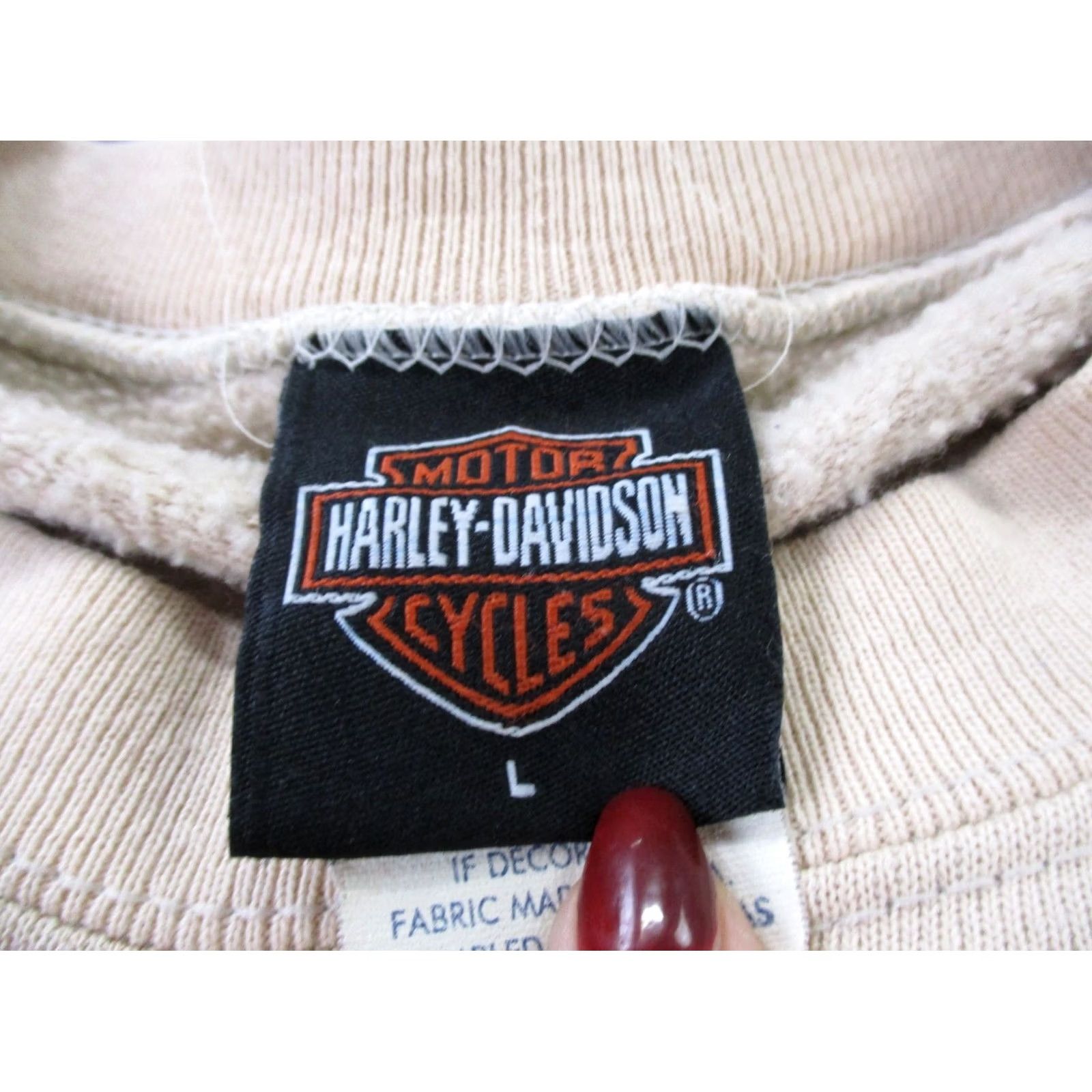 Harley Davidson VINTAGE Harley-Davidson Sweatshirt Men L Biker Eagle USA Made Size US L / EU 52-54 / 3 - 7 Thumbnail