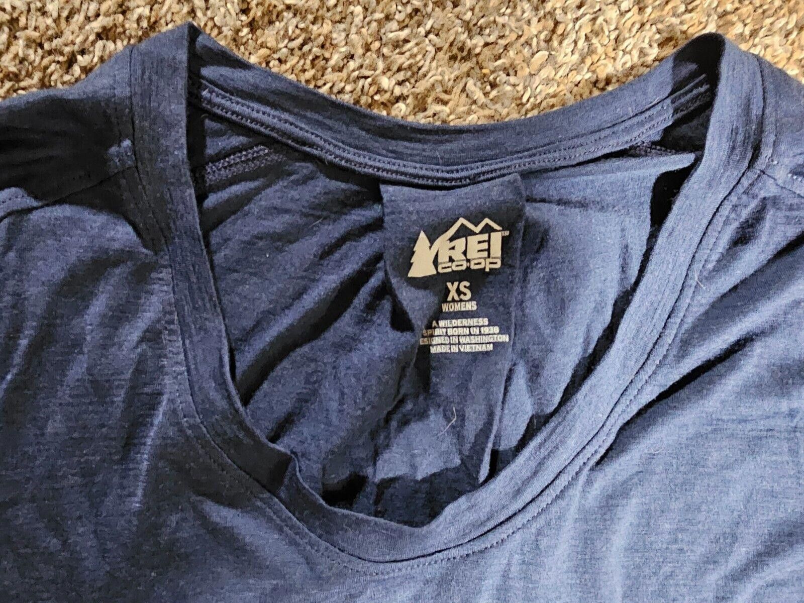 Rei rei co-op merino wool Lyocell long sleeve womens XS Blue Size US XS / EU 42 / 0 - 2 Thumbnail