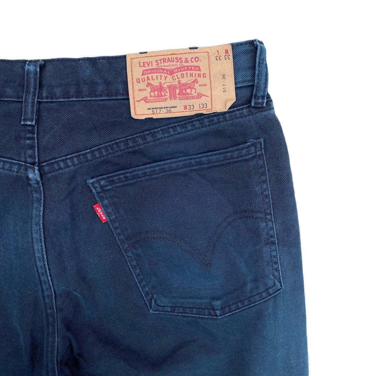 Levi's × Vintage Vintage 90s Levis 517 Flared Jeans Original Colour Denim Size US 34 / EU 50 - 11 Thumbnail