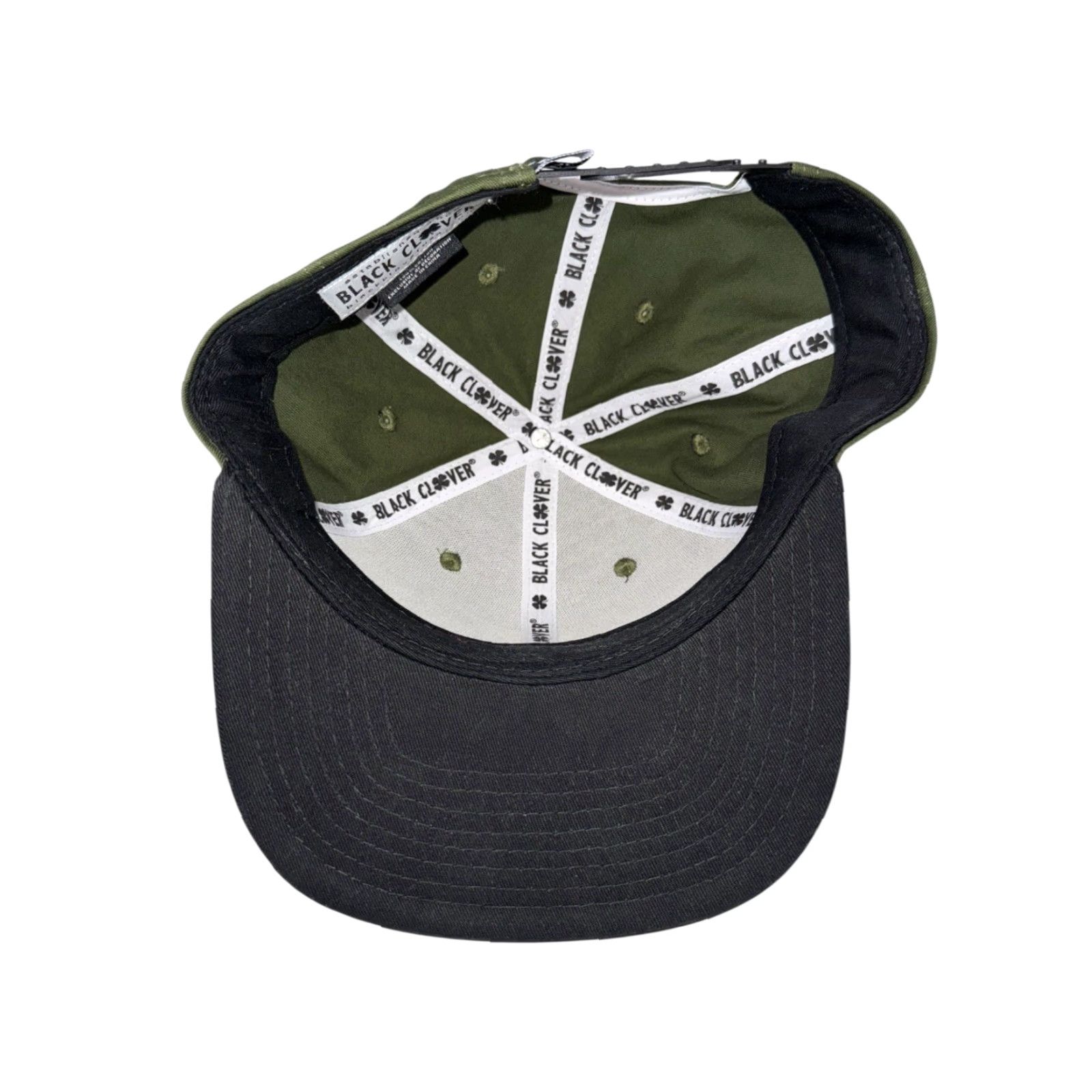 Vintage Black Clover Snapback Hat Green One Size Men EST 2008 BLCK CLVR Live Lucky Size ONE SIZE - 5 Thumbnail