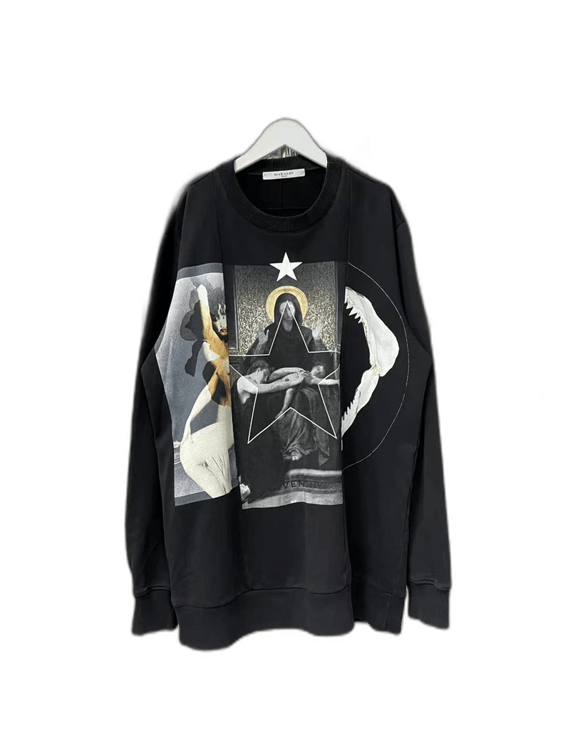 Givenchy Givenchy Graphic Sweatshirt with Unique Prints Size US M / EU 48-50 / 2 - 1 Thumbnail