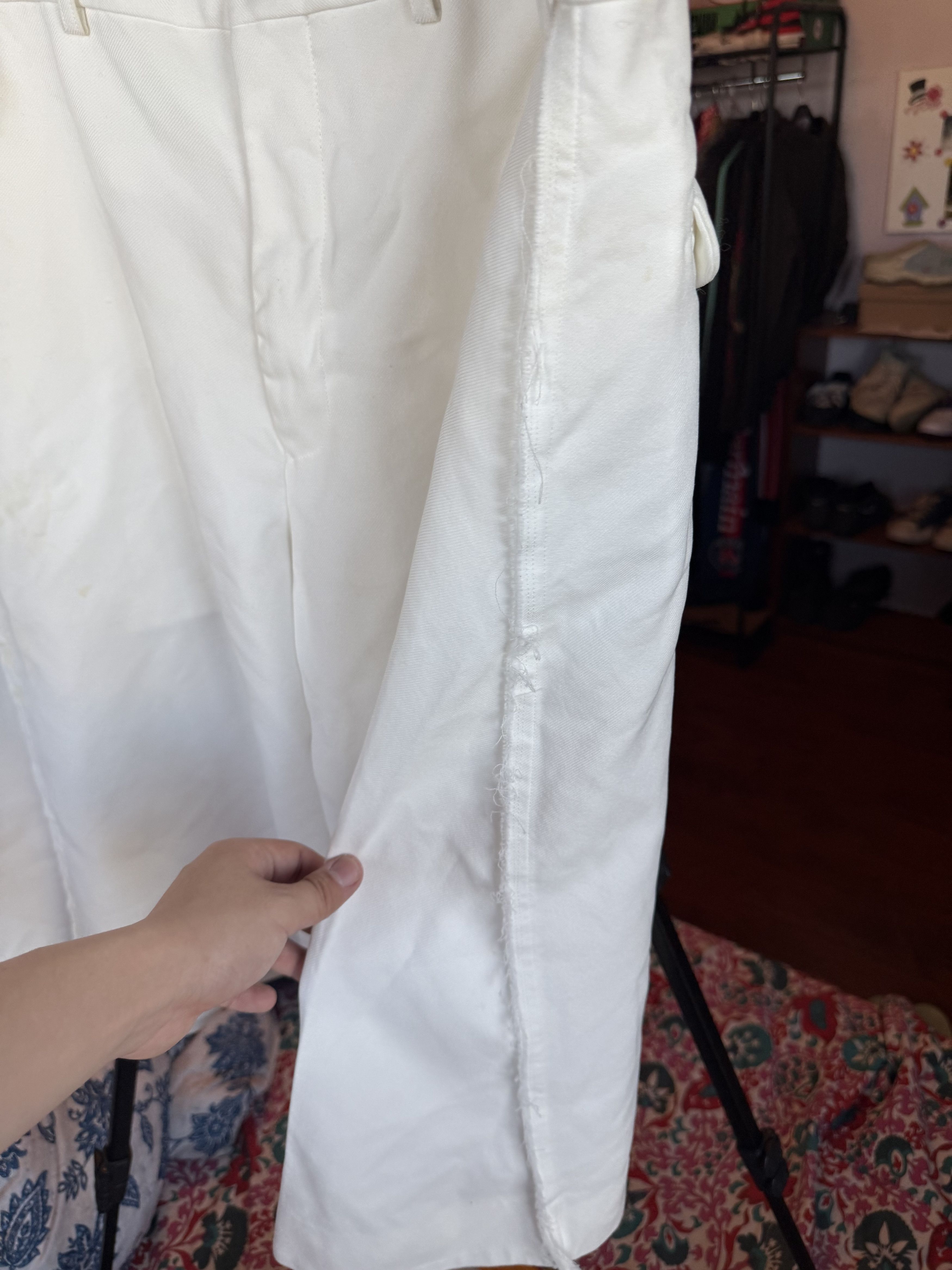 Comme des Garcons Comme des Garçons Homme Plus White Cotton Shorts Size XL Size US 36 / EU 52 - 3 Thumbnail