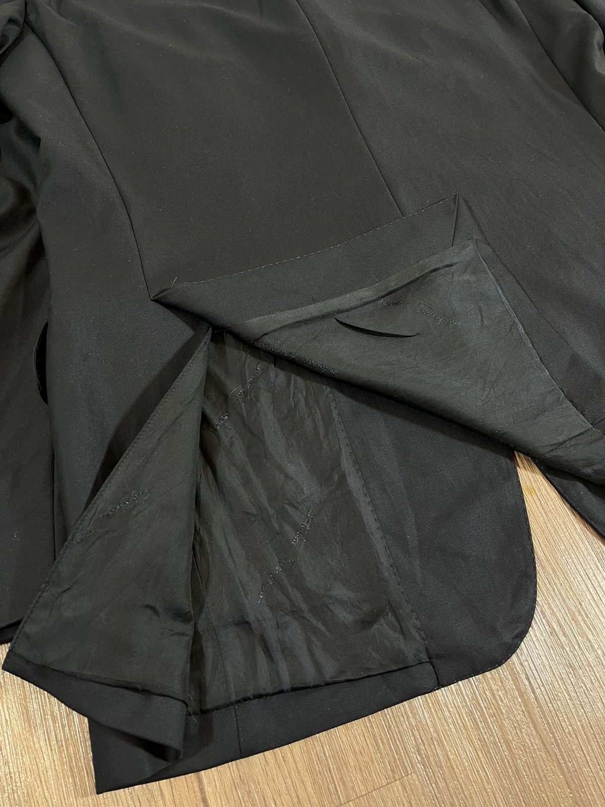 Salvatore Ferragamo Salvatore Ferragamo Midnight Black Tailored Blazer Size 50L - 9 Thumbnail
