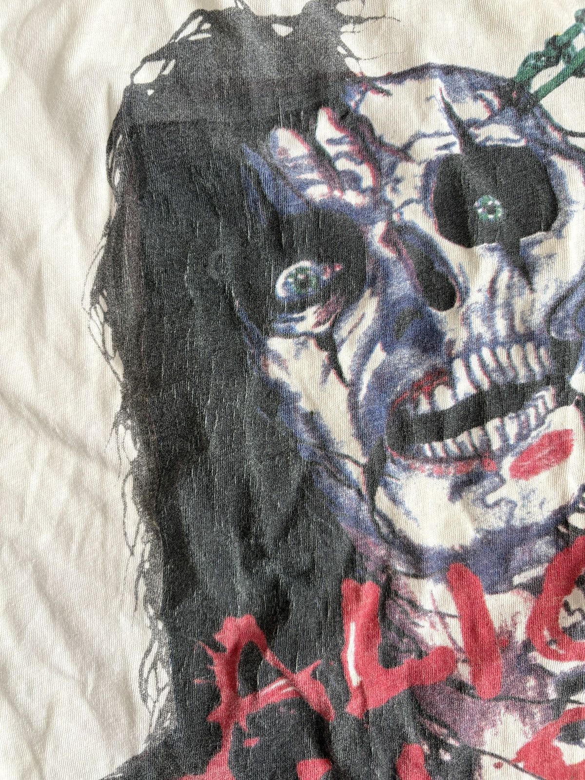 Vintage Alice Cooper 1987 Vintage Distressed Single Stitch Shirt Size US M / EU 48-50 / 2 - 3 Thumbnail