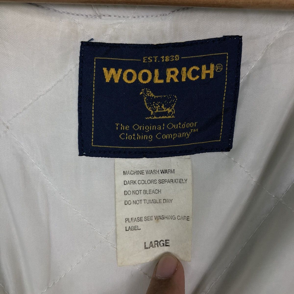 Japanese Brand × Vintage × Woolrich Woolen Mills 📌Vintage Bomber Jacket Biker Zipper Woolrich Size US L / EU 52-54 / 3 - 19 Thumbnail