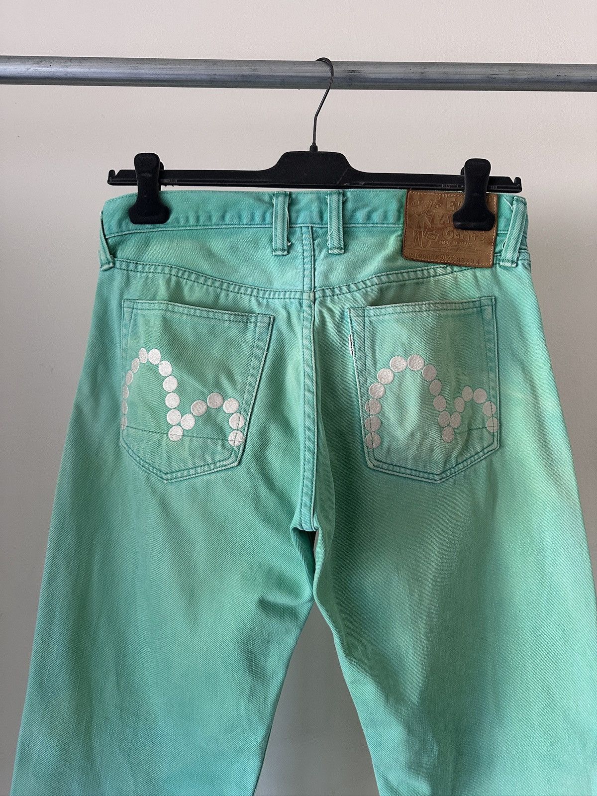 Evisu 2000s Evisu Fairway genes Lime Green Jeans Size US 32 / EU 48 - 7 Thumbnail