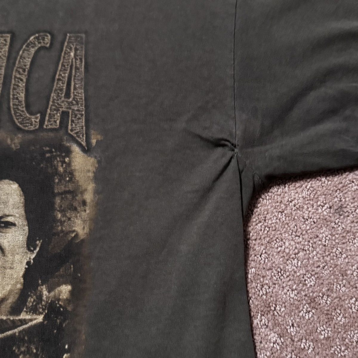 Vintage 1996 Army Green Metallica Band tee Size US XL / EU 56 / 4 - 5 Thumbnail