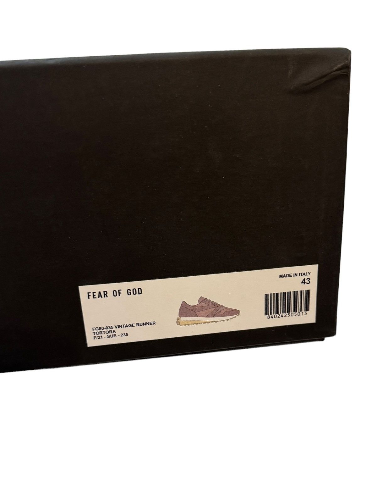 Fear of God Sz43 Tortora Vintage Runner Size US 10 / EU 43 - 4 Thumbnail