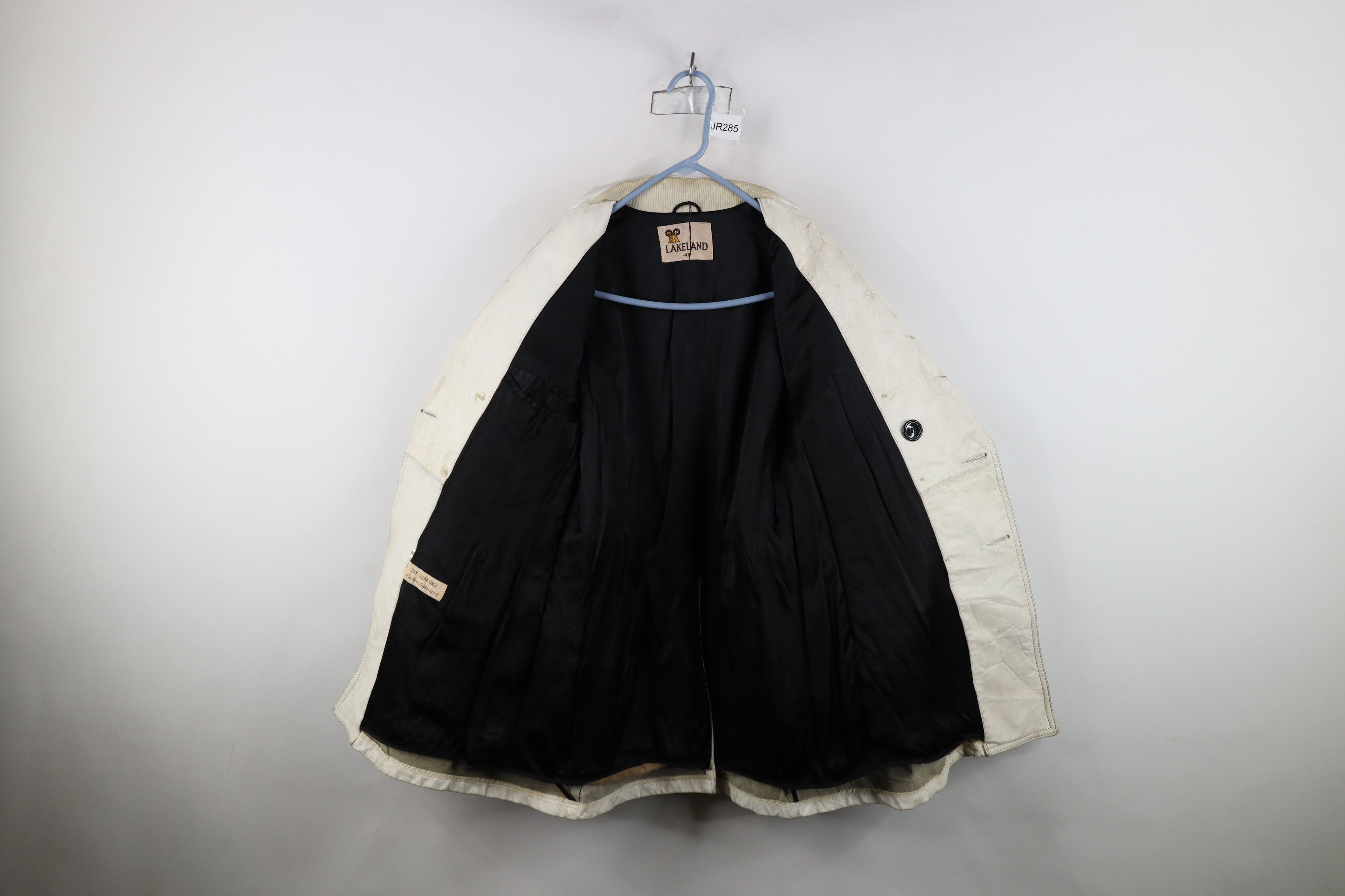 Vintage Vintage 70s Streetwear Leather Trench Coat Jacket White Size US L / EU 52-54 / 3 - 10 Thumbnail