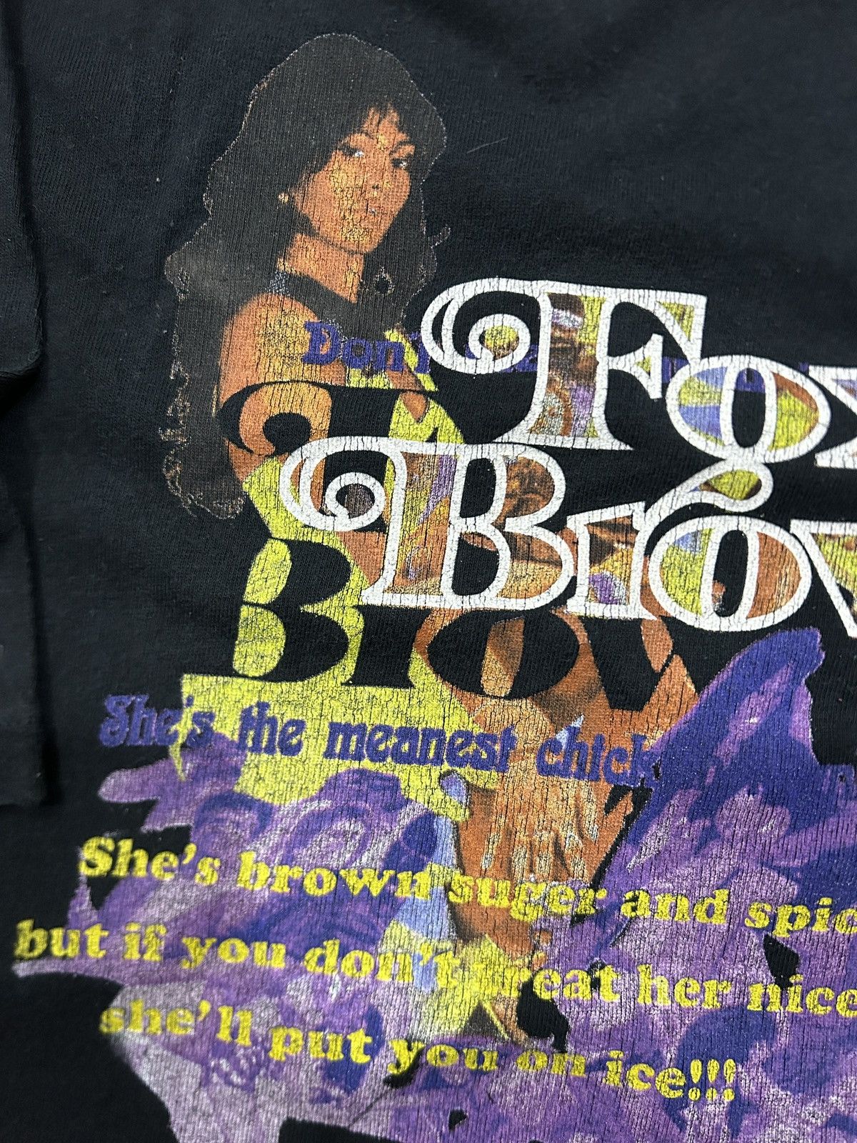 Vintage Vintage 2007 Foxy Brown 1974 Movie Tee Size US L / EU 52-54 / 3 - 2 Thumbnail