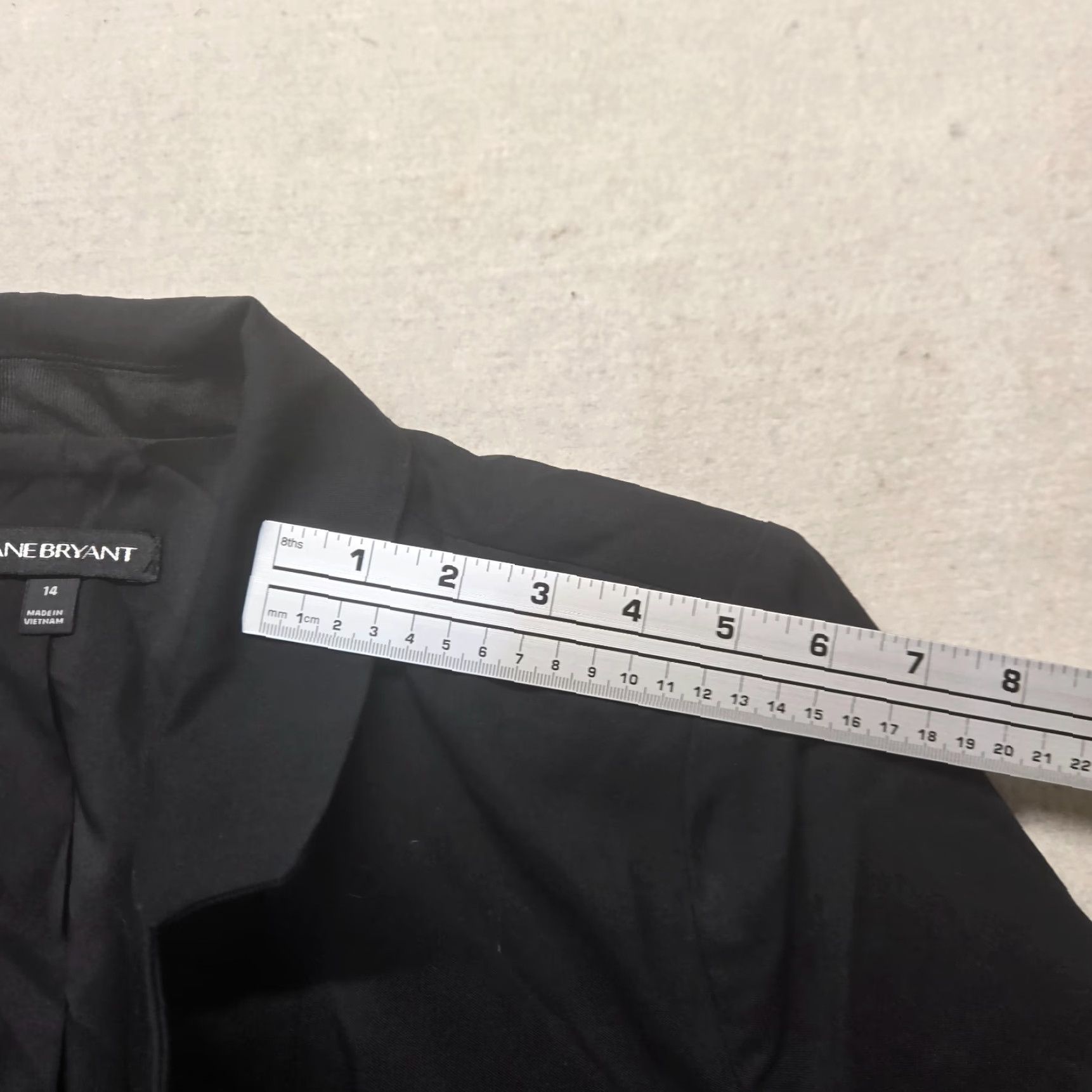 Vintage Lane Bryant Blazer Jacket Women Adult Size 14 Black Button Short Sleeve Business Casual Size XL / US 12-14 / IT 48-50 - 6 Thumbnail