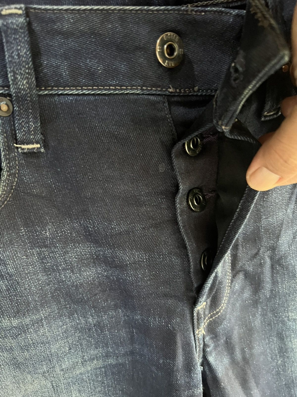 G-Star 🔥G Star Raw 3301 Slim Distressed Denim Size US 33 - 11 Thumbnail