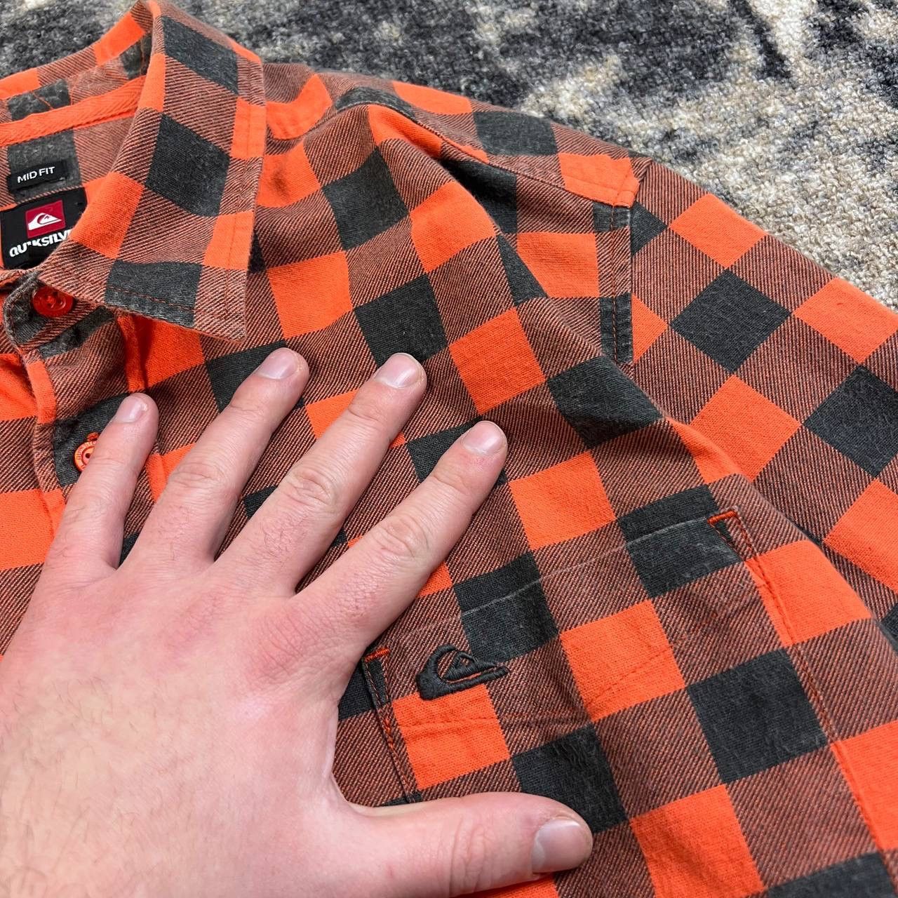 Quiksilver Quiksilver Vintage Mini Logo Flannel Plaid Button Up Shirt Size US M / EU 48-50 / 2 - 4 Thumbnail