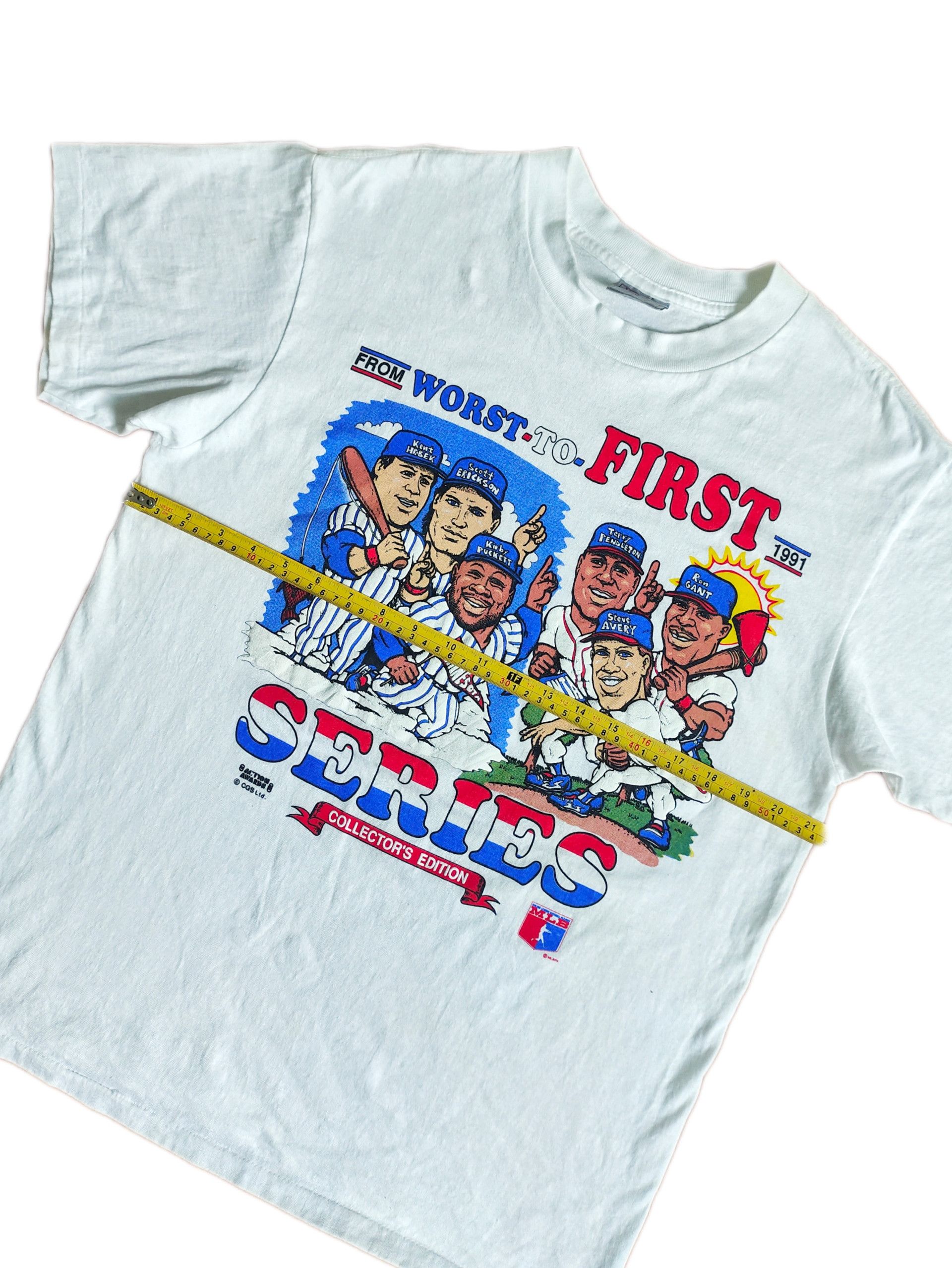 NFL × Vintage Rare Vintage Bills vs Giants Caricature 1991 T-shirt Size US L / EU 52-54 / 3 - 6 Thumbnail