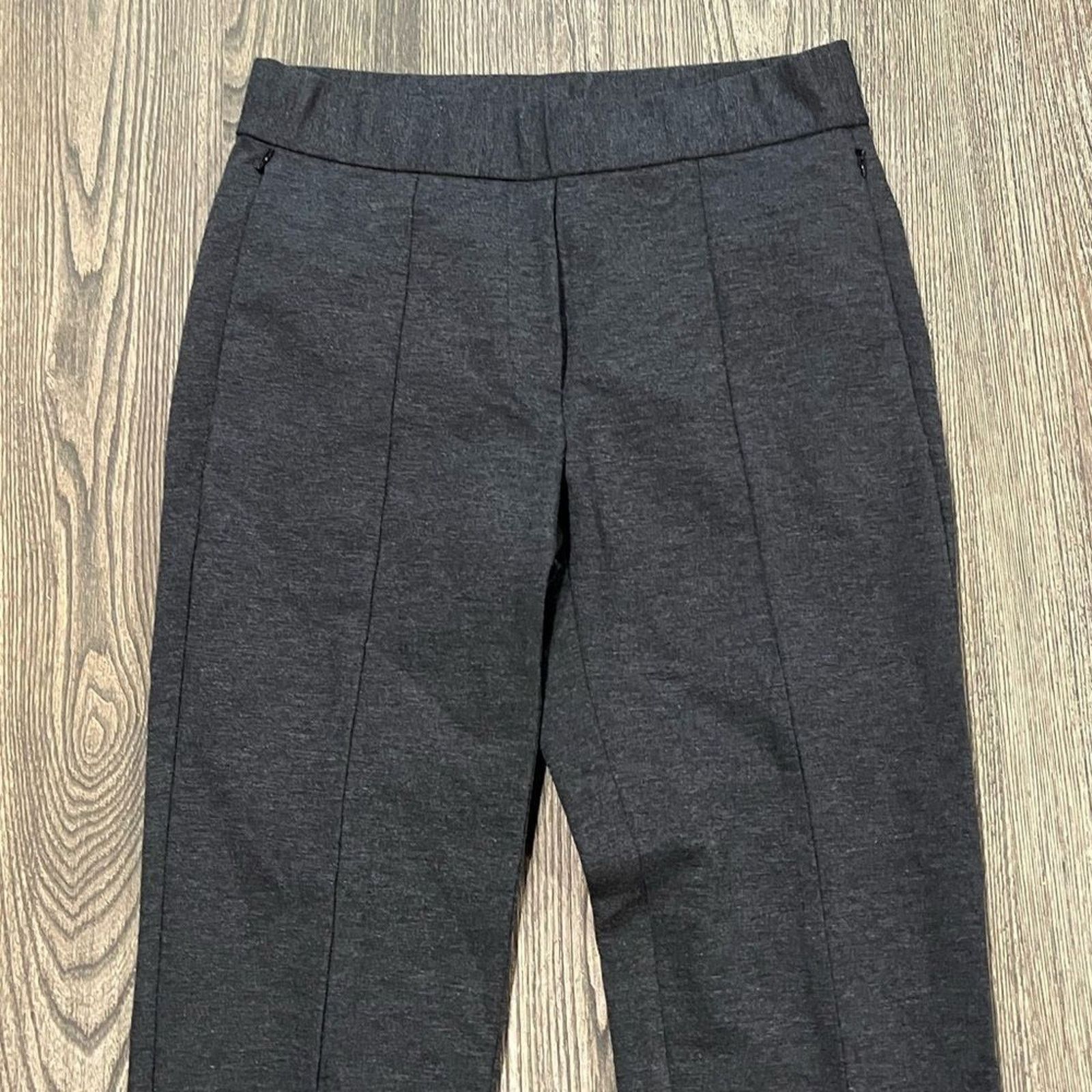 Vintage NWOT J. Jill Ponte Slim-Leg Slit Hem Pants Mid Rise Size S Size 23" - 3 Thumbnail