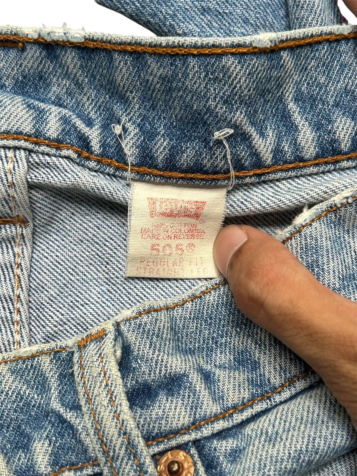 Levi's Vintage Levi’s 505 Hand Painted Flower Jeans –Denim Art Size US 32 / EU 48 - 5 Thumbnail
