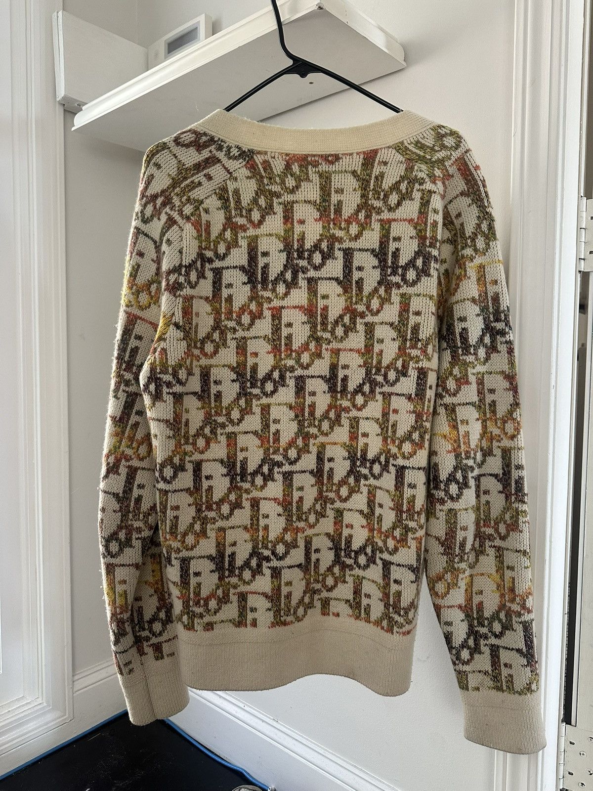 Dior DIOR MEN Oblique Jacquard Wool Cardigan Size US L / EU 52-54 / 3 - 3 Thumbnail