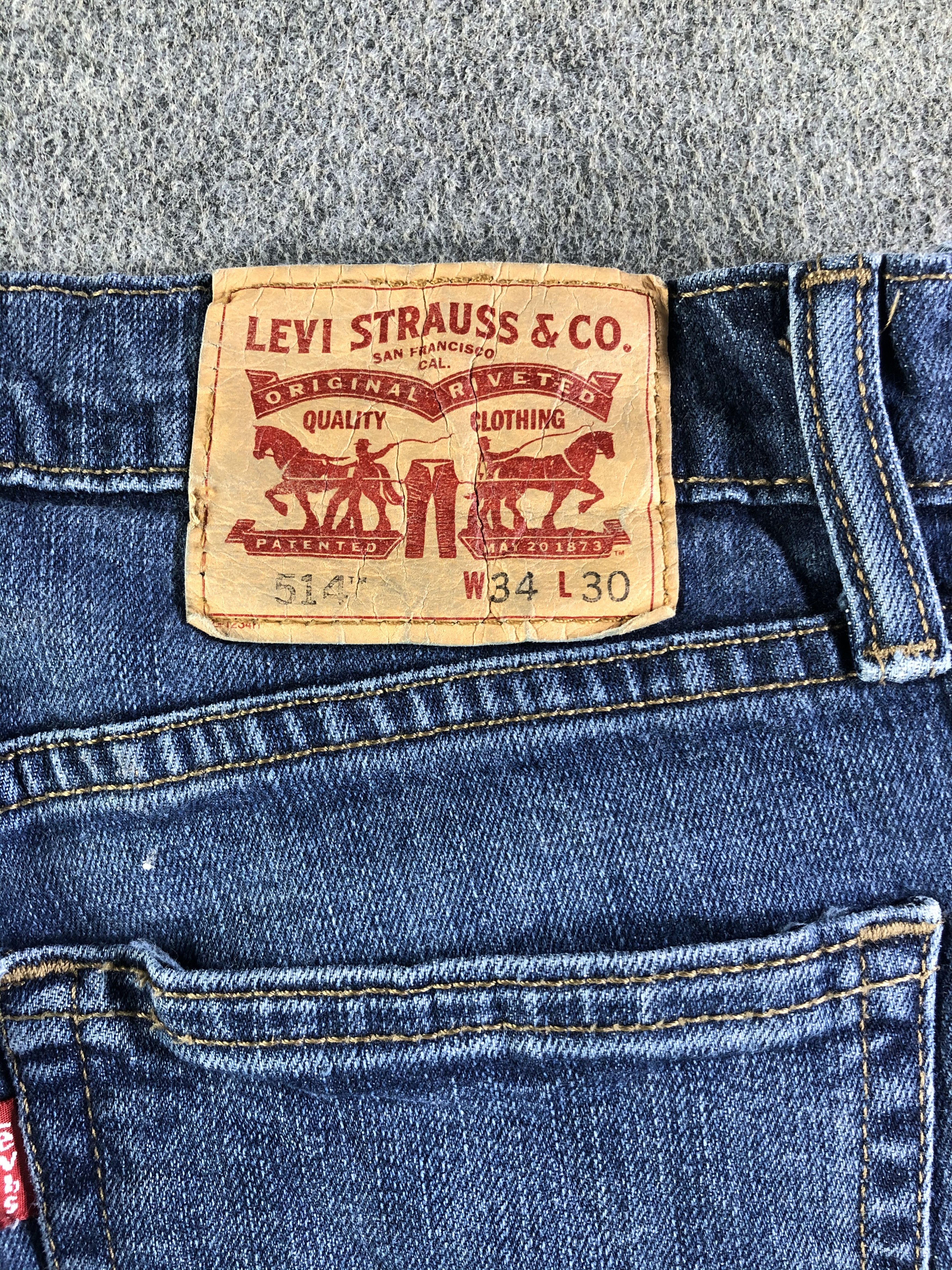 Levi's Vintage Blue Wash Levis 514 Jeans-J4237 Size US 35 - 5 Thumbnail