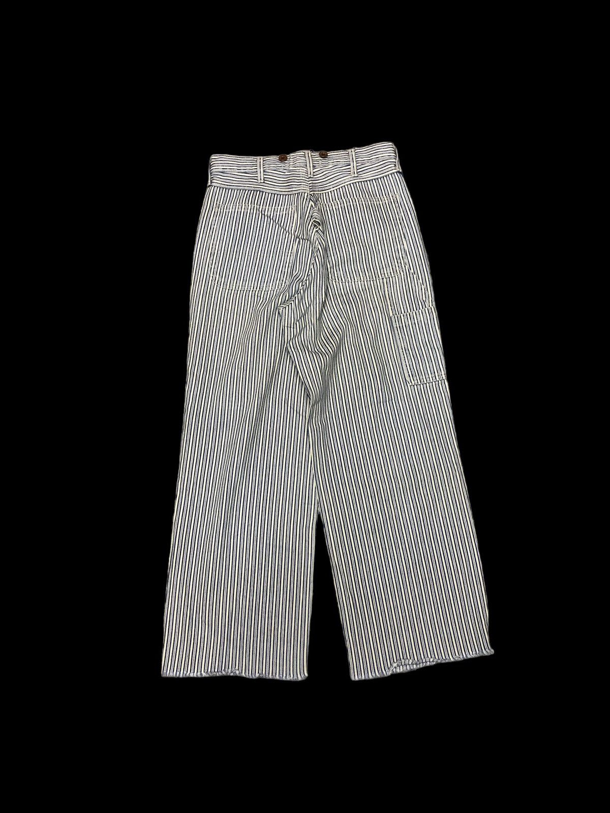 Japanese Brand BAGGY⚡️⚡️STRIPED BLUE WAY CARPENTER DENIM Size US 28 / EU 44 - 2 Thumbnail