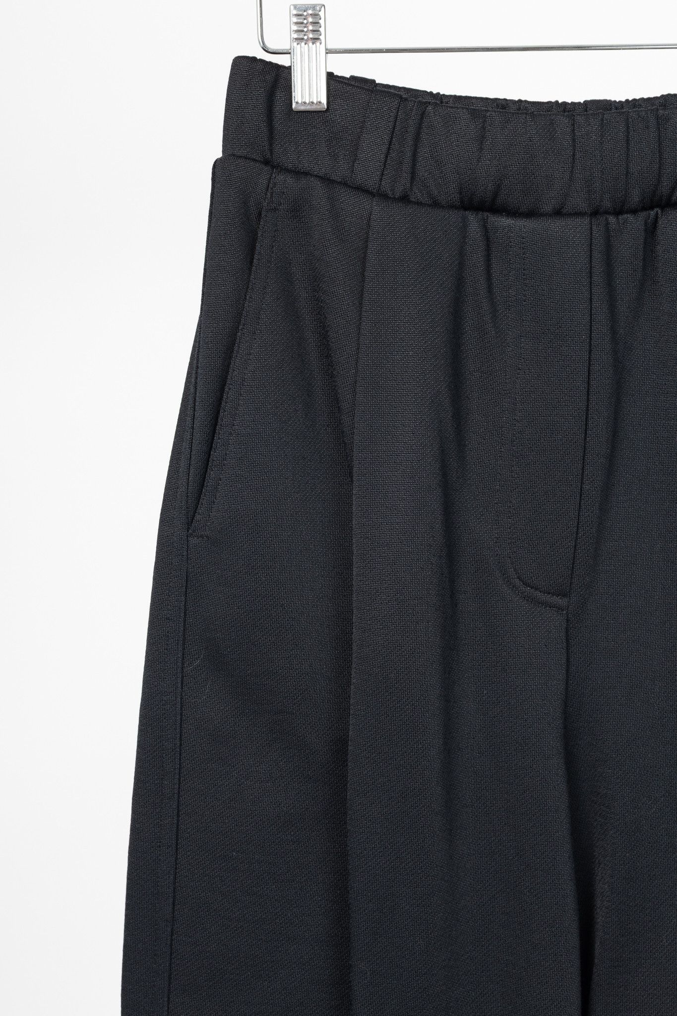 Tibi Tibi Black Silk Terry Pleated Pull On Pant Size 26" / US 2 / IT 38 - 4 Thumbnail
