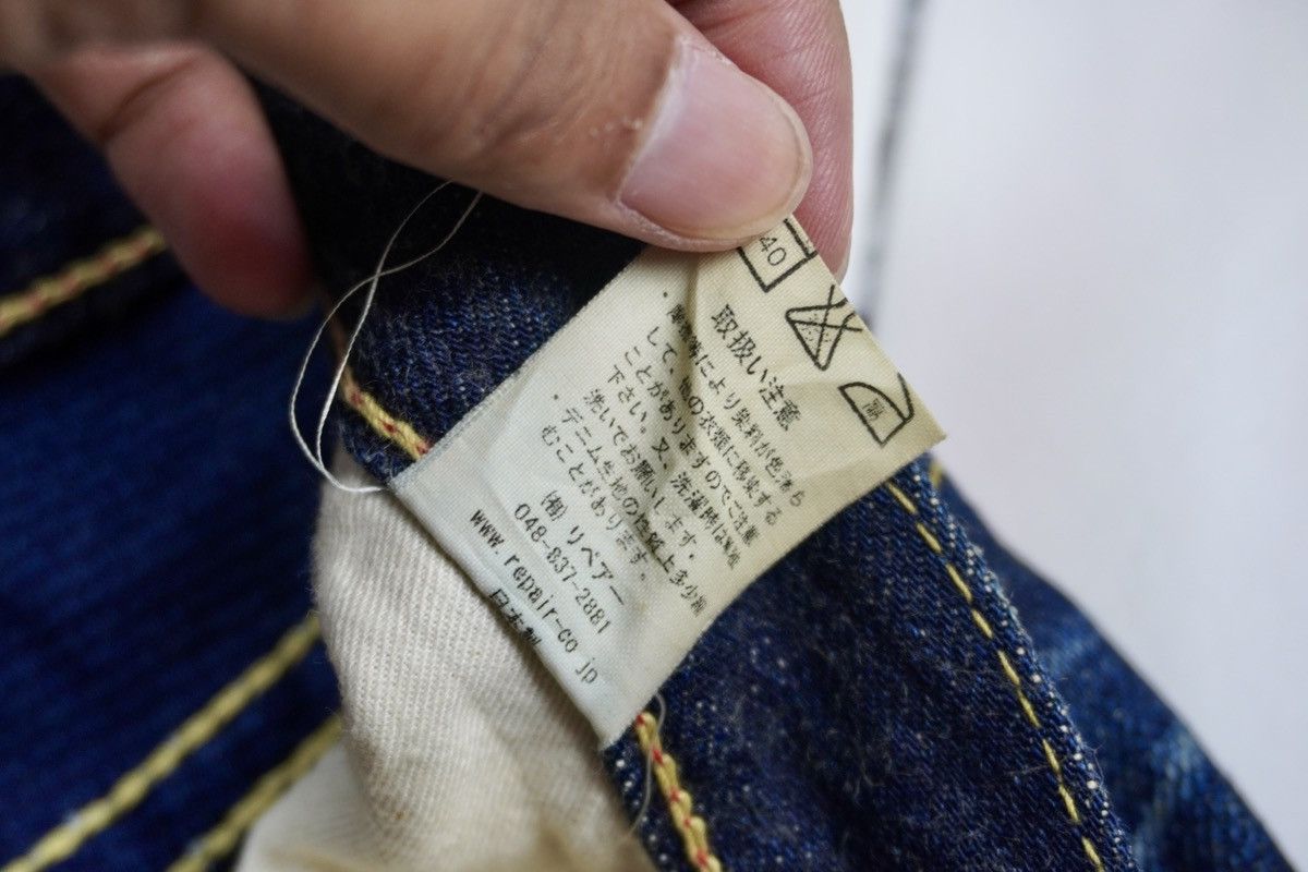 Japanese Brand Tasuki Jeans Repair. Co reconstruct blue denim selvedge Size US 28 / EU 44 - 9 Thumbnail