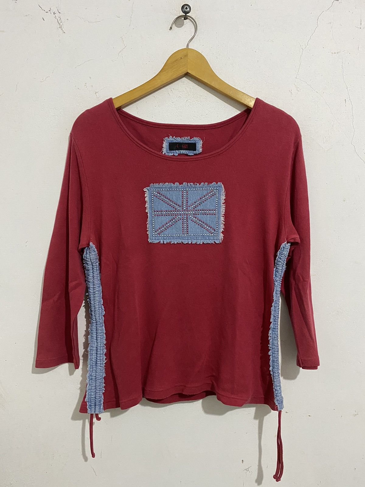 Japanese Brand 💸BINDINGOFFER💸Japanese e girl england flag longsleeve lace Size US S / EU 44-46 / 1 - 1 Thumbnail