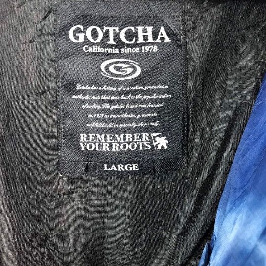 Gotcha × Vintage Vtg 90s GOTCHA surfing clothing tie dye quilted jacket Size US L / EU 52-54 / 3 - 8 Thumbnail