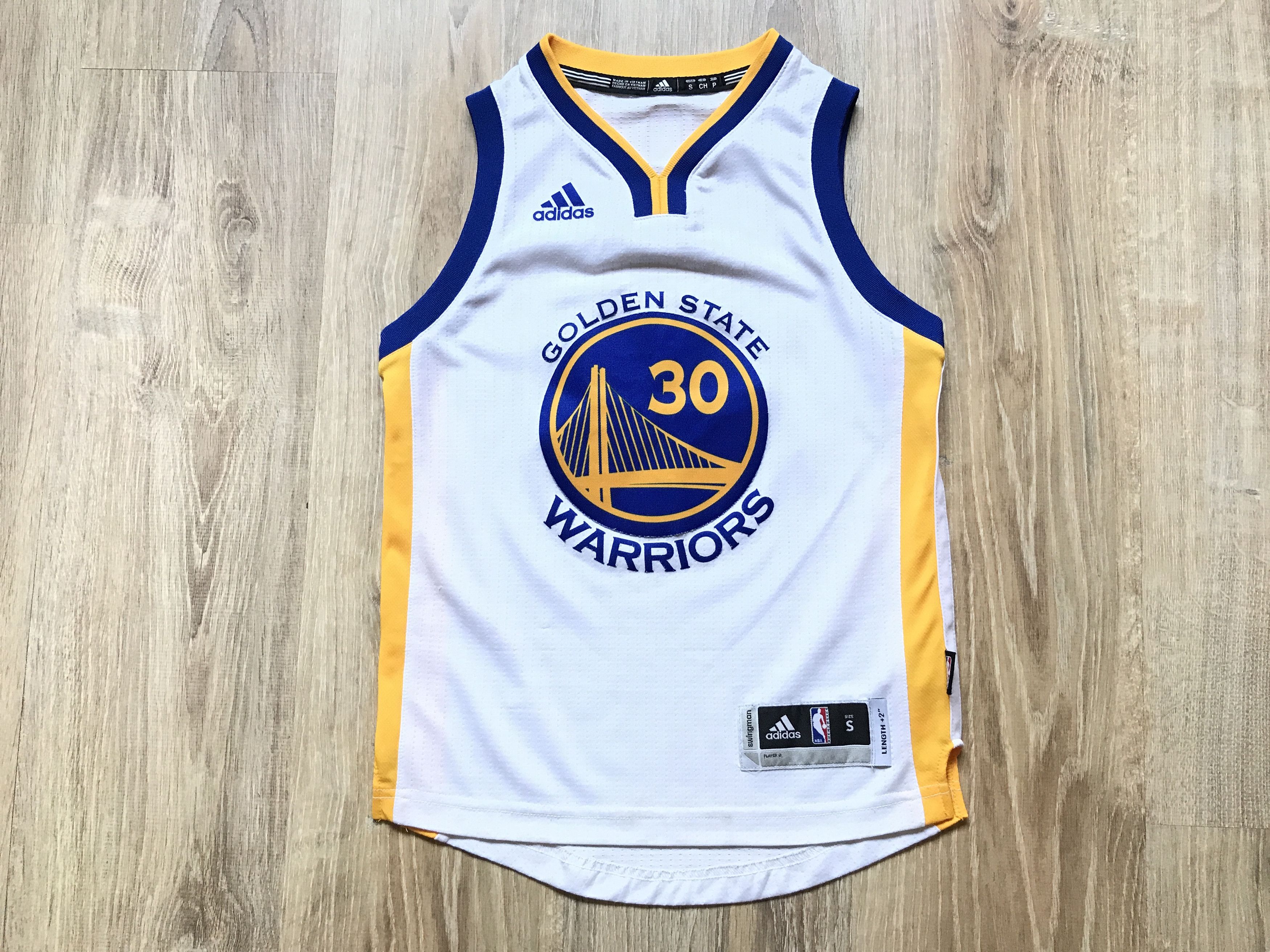 Adidas × NBA × Vintage NBA Golden State Warriors Stephen Curry #30 Kids Jersey Size US XXS / EU 40 - 1 Thumbnail