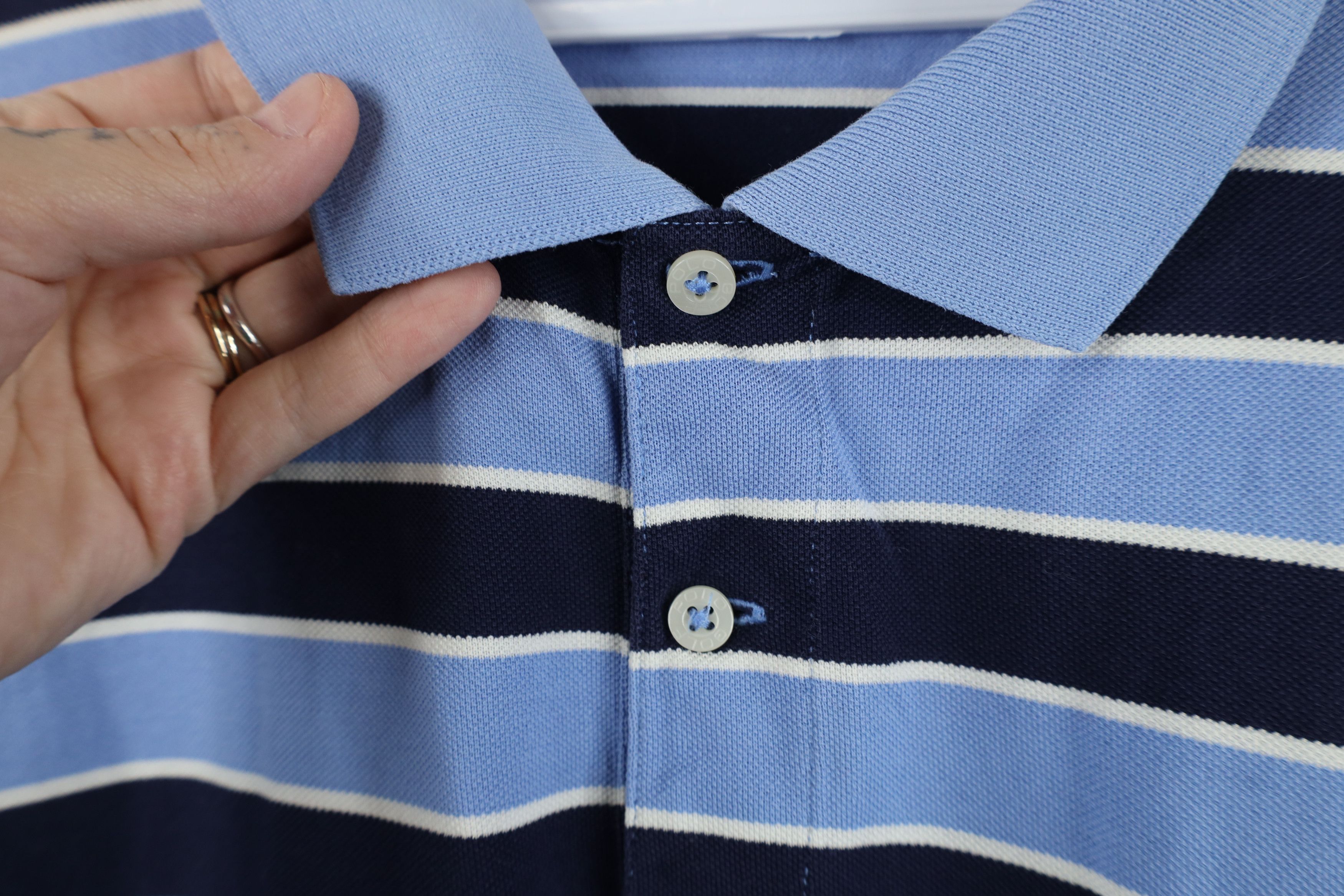 Ralph Lauren Polo Golf Ralph Lauren Striped Color Block Knit Polo Shirt Size US XL / EU 56 / 4 - 9 Thumbnail