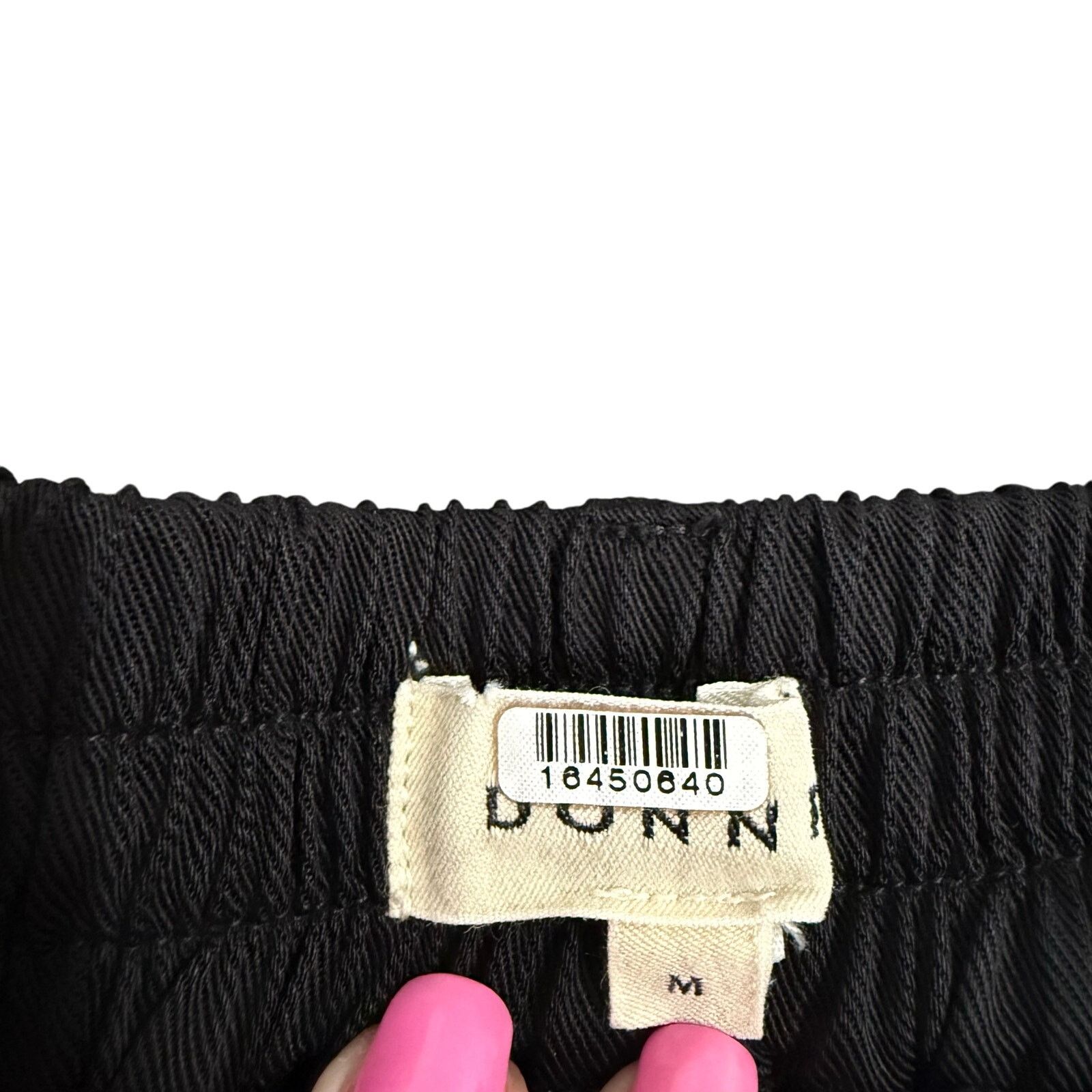 DONNI. DONNI. Twill Pleated Pants in Black, Size M Size 30" / US 8 / IT 44 - 6 Thumbnail