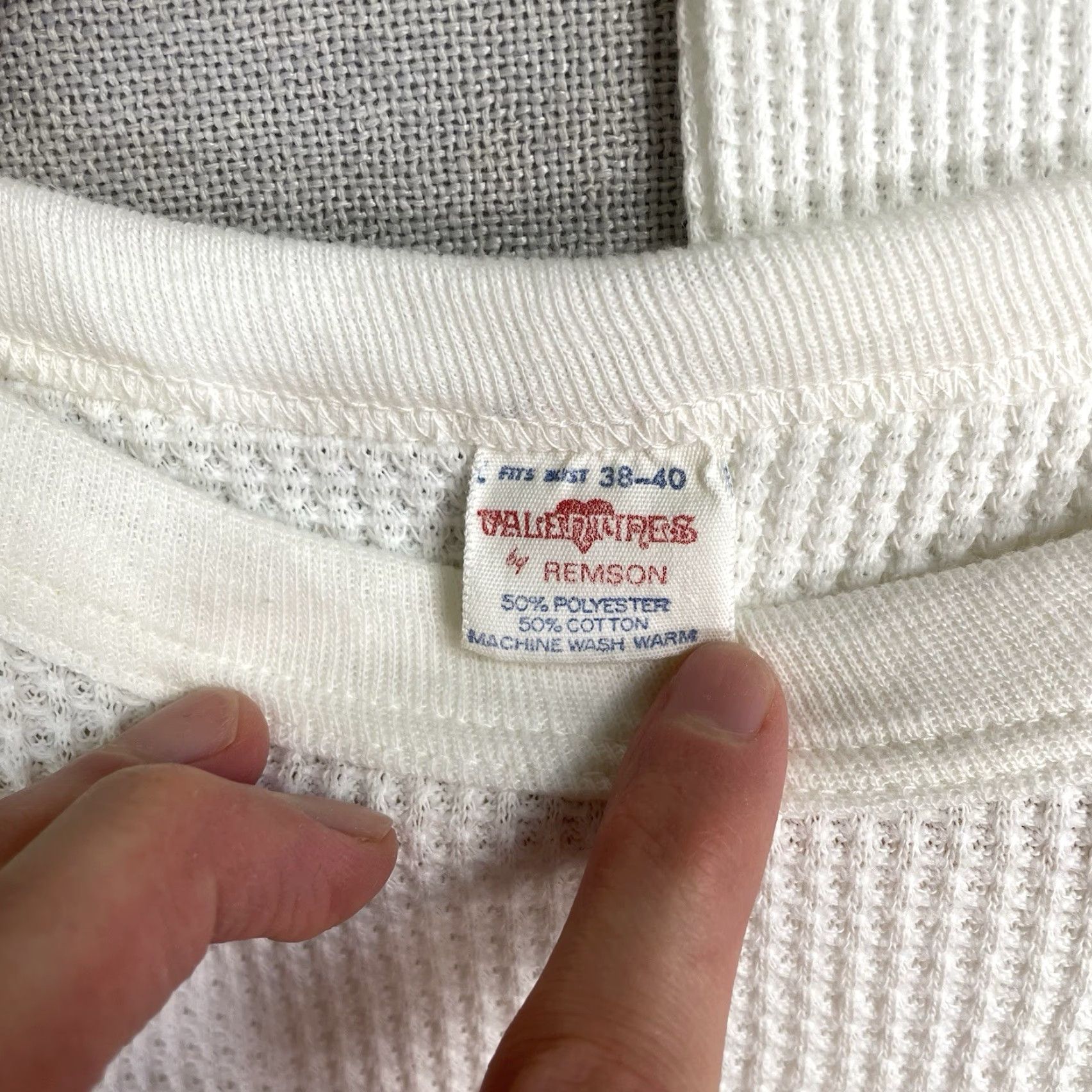 Vintage VINTAGE 1980s Remson White Cotton Blend Ladies Thermal Underwear Shirt M 38-40 USA Womens Size M / US 6-8 / IT 42-44 - 4 Thumbnail