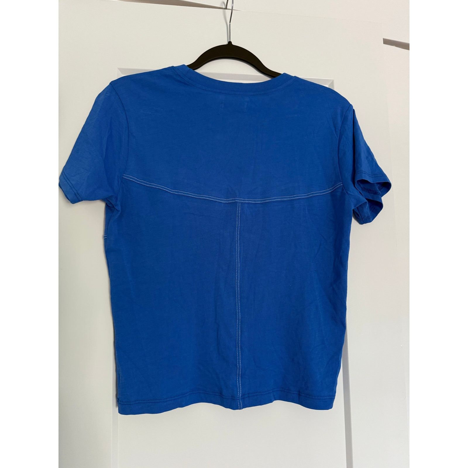 REVOLVE $120 New Michael Lauren Corset Stitch Tee - Blue - small Size S / US 4 / IT 40 - 4 Thumbnail