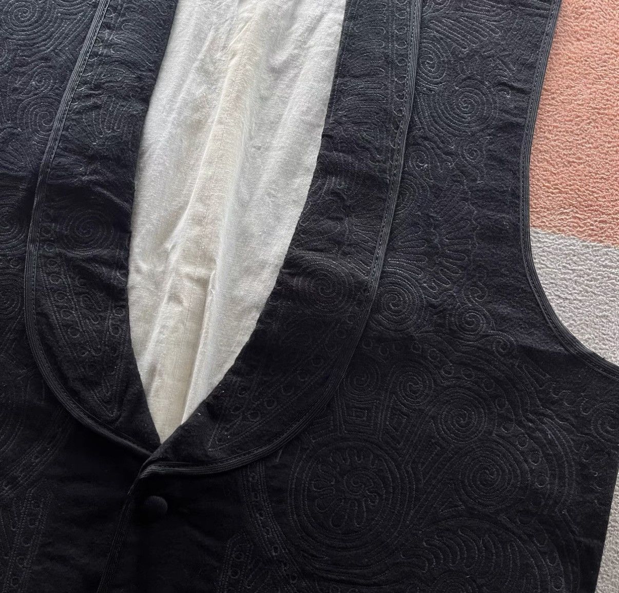 Ralph Lauren RRL Ralph Lauren Black Embroidered Vest K22 Size US L / EU 52-54 / 3 - 3 Thumbnail