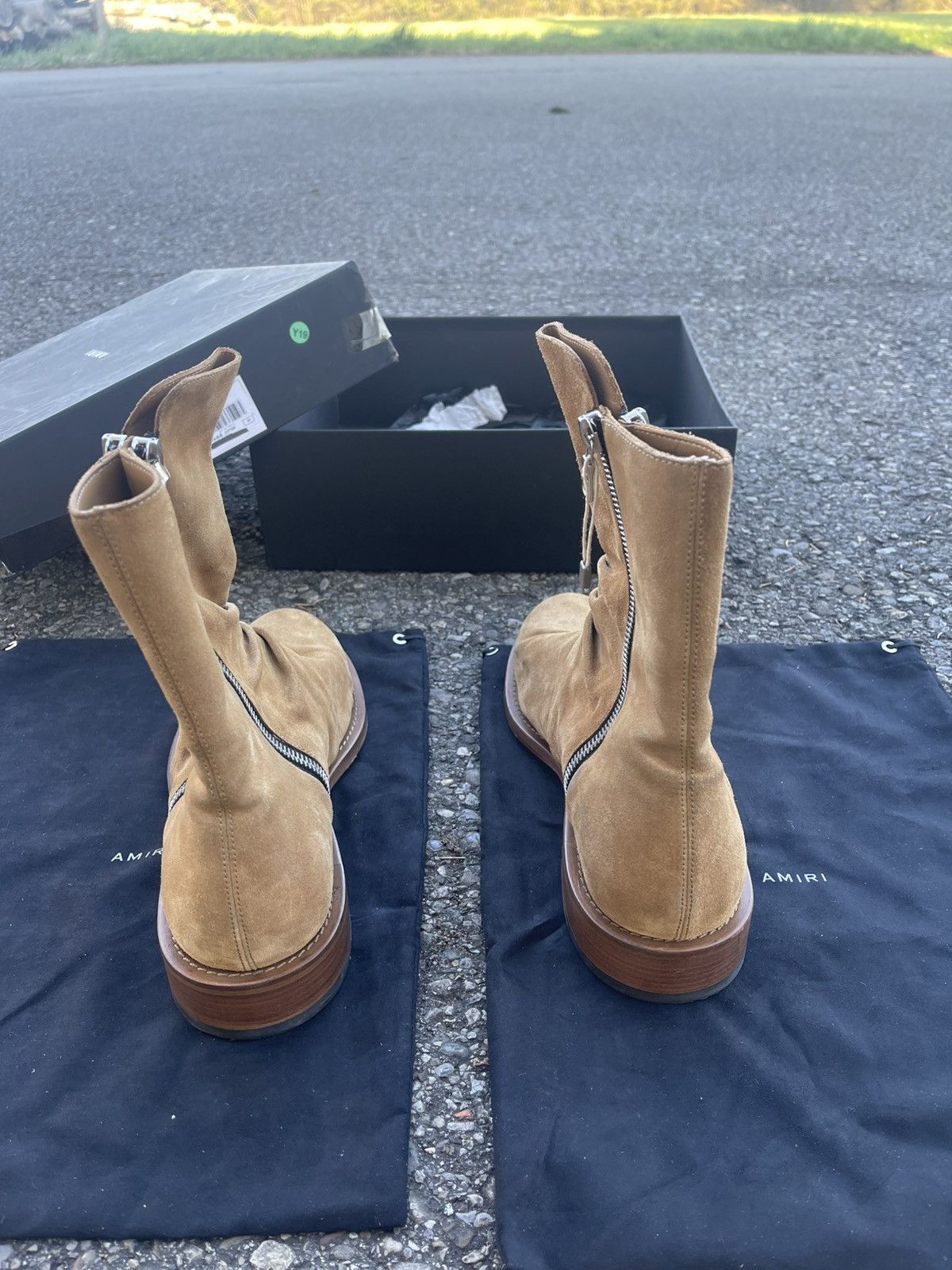 Amiri Amiri stack boots sz. 44 tan beige Size US 11 / EU 44 - 5 Thumbnail