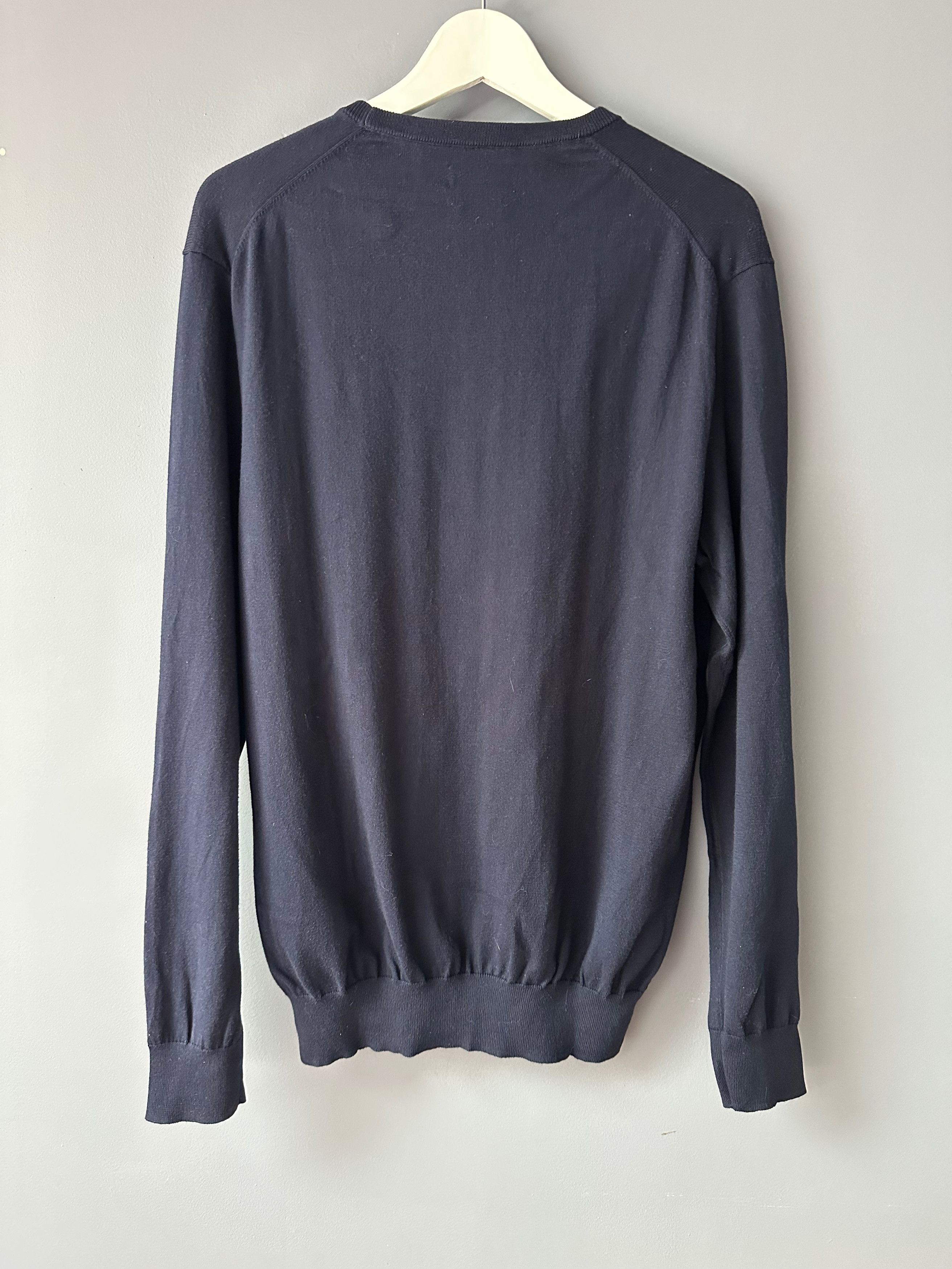 Polo Ralph Lauren Polo Ralph Lauren Pima Cotton Navy Jumper Sweater Size US L / EU 52-54 / 3 - 8 Thumbnail